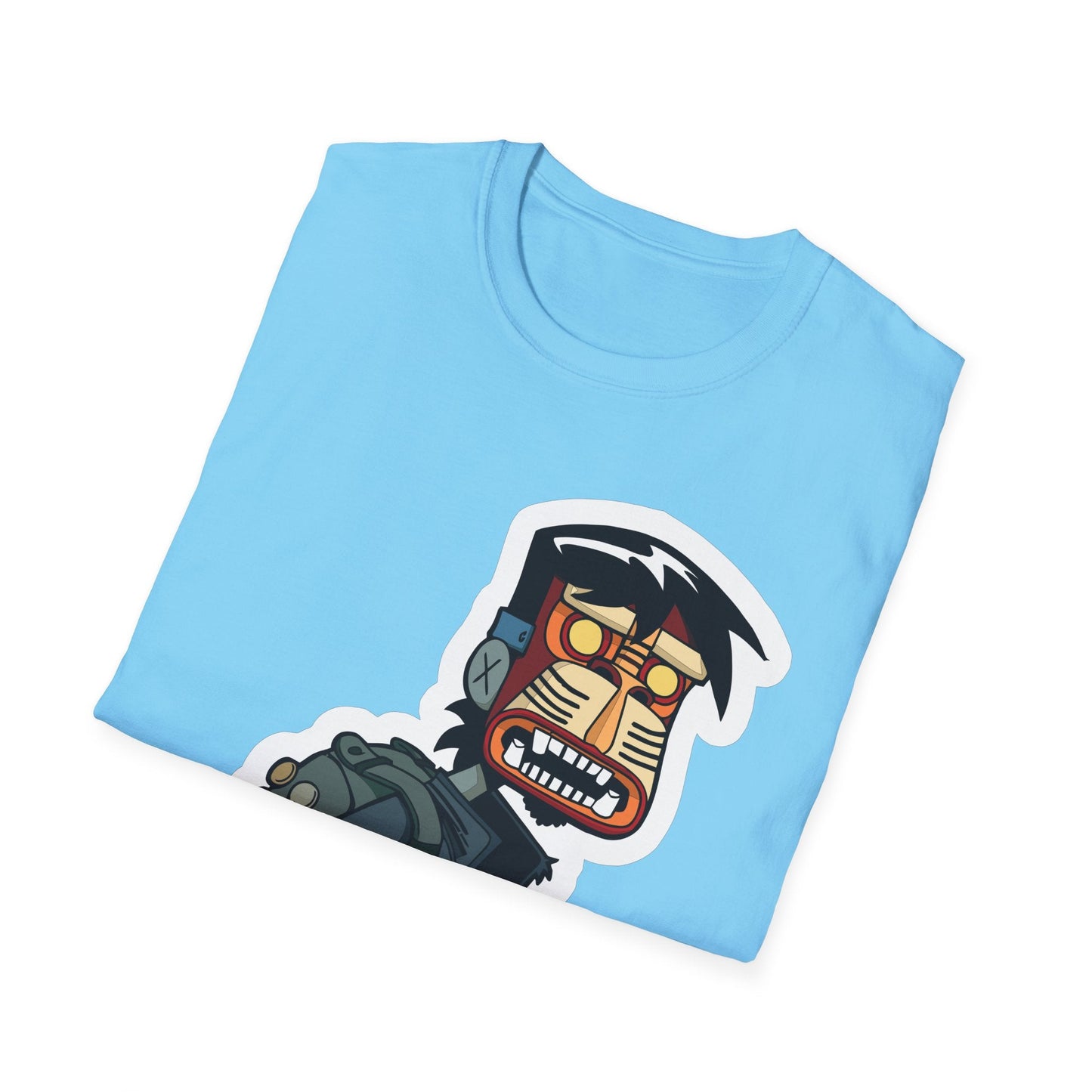 Cartoon T Shirt Animation T Shirt Funny Tee Shirt Unisex Short Sleeve Softstyle Cotton Tee 64000