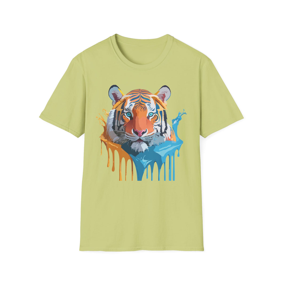 Colorful Drip Tiger Shirt | T-Shirt