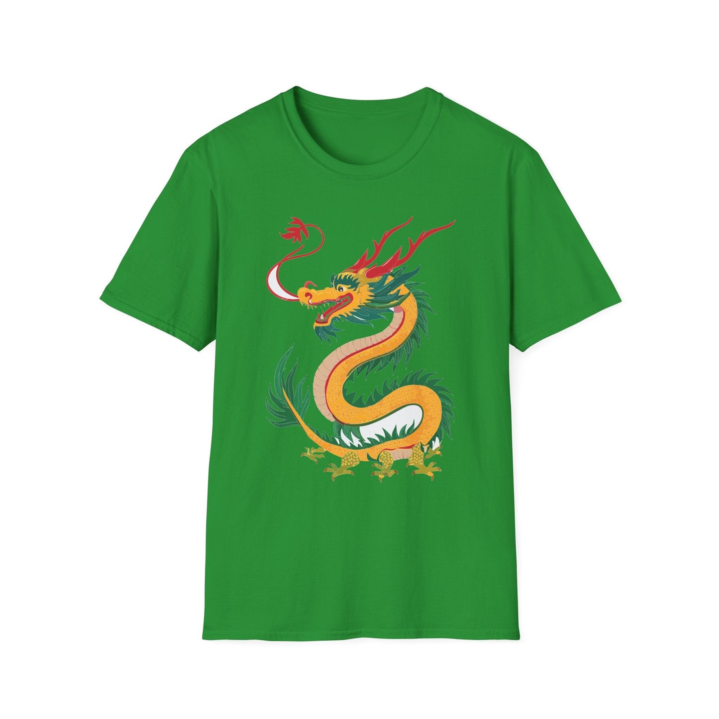 Dragon T Shirt Unisex Dragon Shirt Animal Shirt Gildan Softstyle 64000 100 Percent Cotton Tee