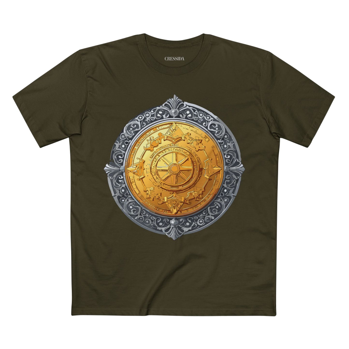Antique Gold Coin Graphic Design T-Shirt Unisex 100 Cotton With Golden Print Artwork Tee 10