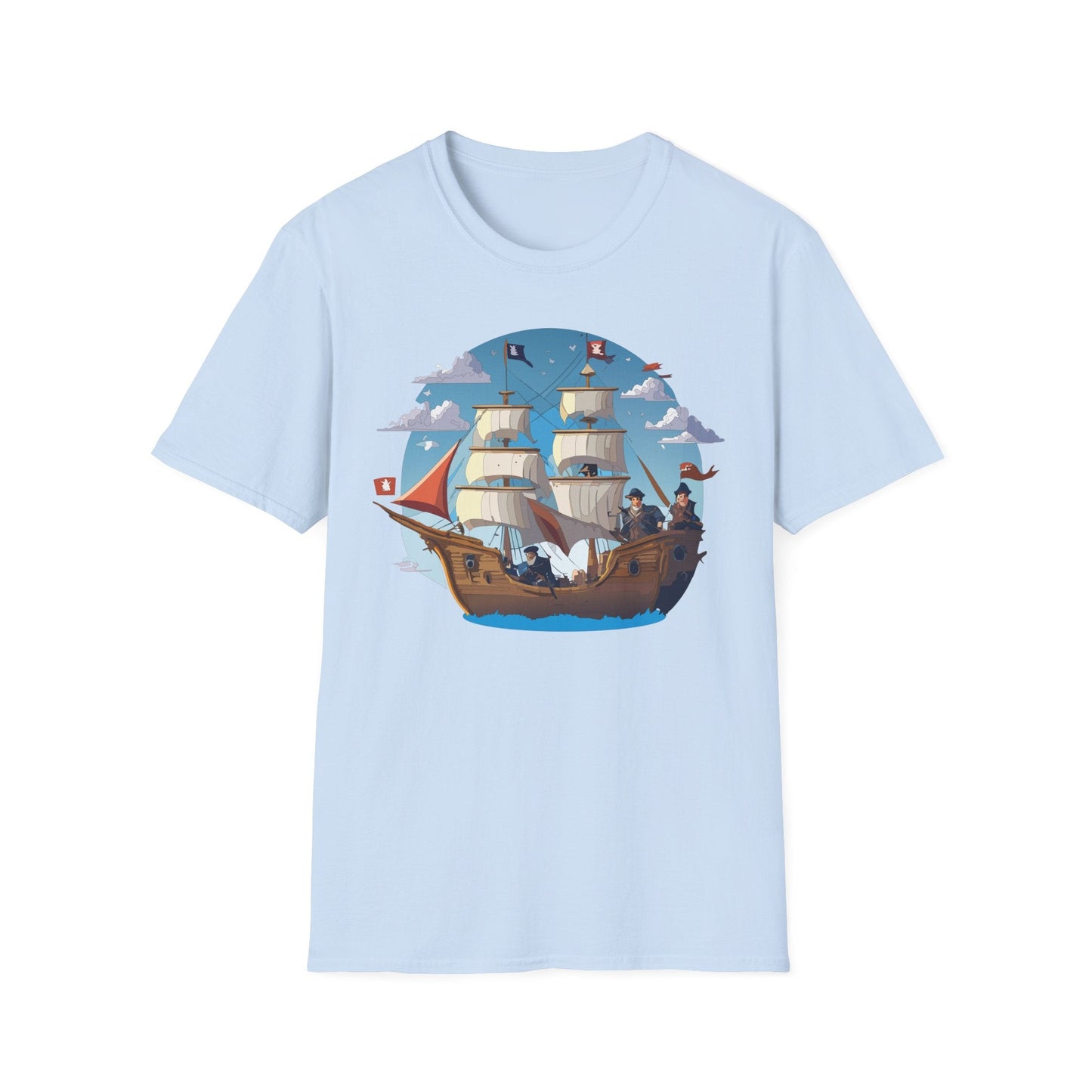 Ship T Shirts Frigate Vessel Tee Unisex Gildan Softstyle 64000 100 Percent Cotton
