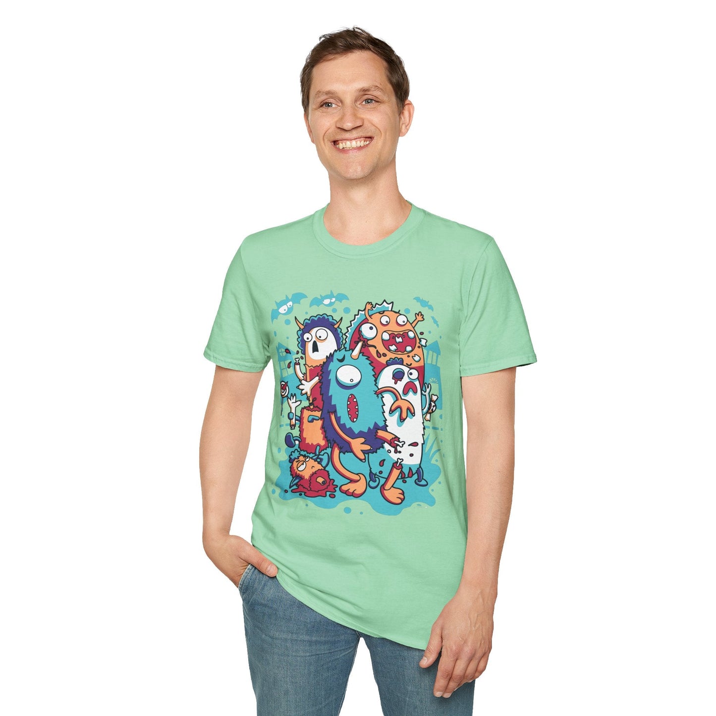Cartoon T Shirt Animation Tee Funny Graphic Unisex Softstyle 100 Percent Ring Spun Cotton Tee