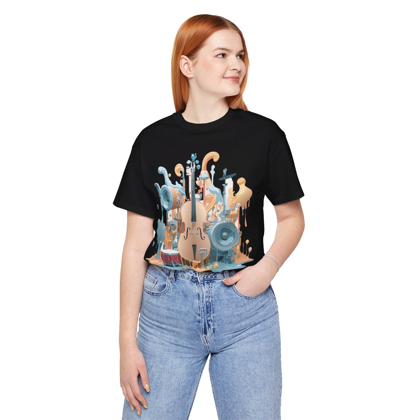 Adelpha Music Graphic T Shirt Unisex Jersey Short Sleeve Vintage Inspired Art Tee