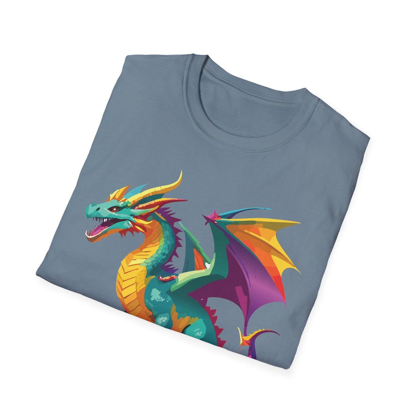 Dragon T Shirt Unisex Short Sleeve Art Design Gildan Softstyle Cotton Tee For Animal Lovers