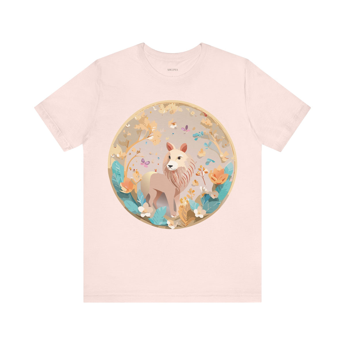 Medallion Graphic Unisex Cotton Bella+Canvas Tee with Art Design d59