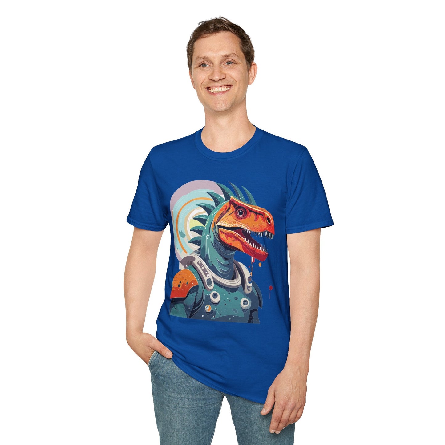 Alien Graphic Unisex Cotton Softstyle UFO Artwork Tee 4