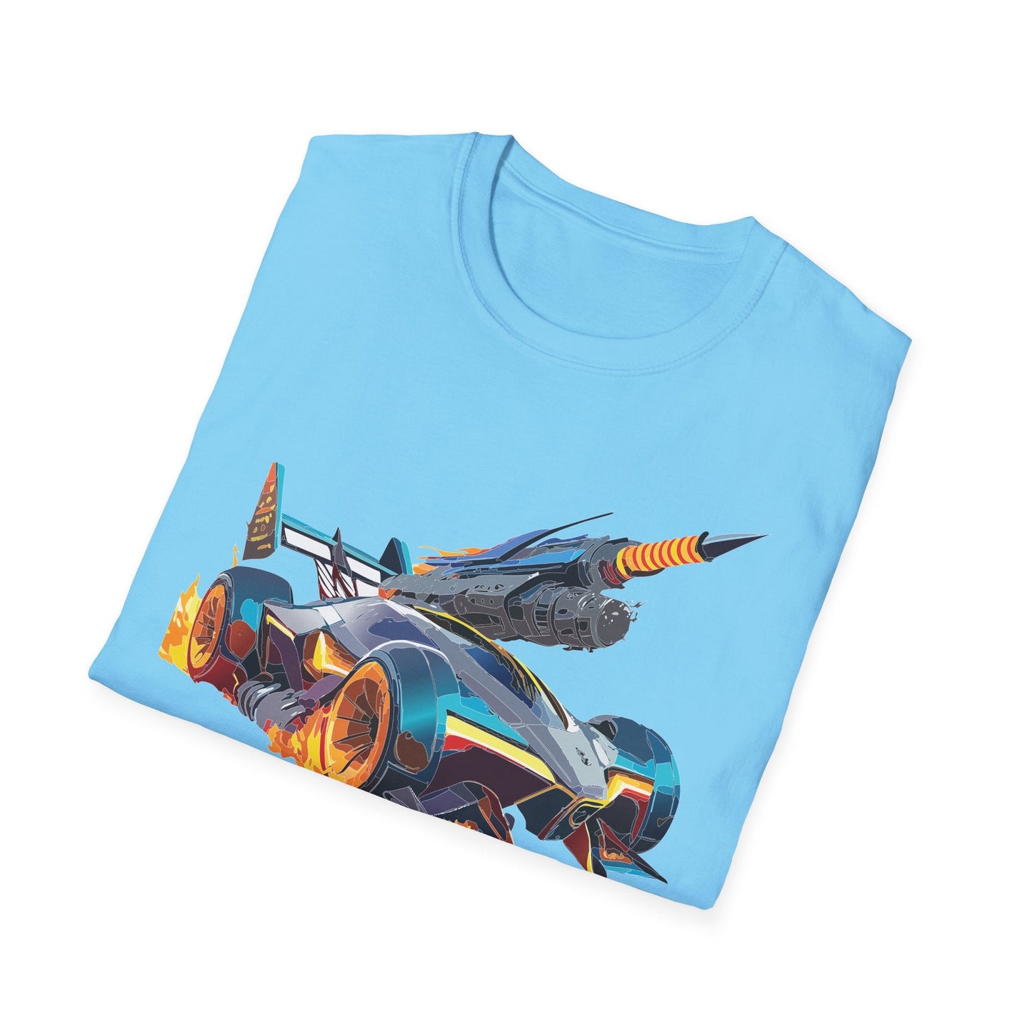 Unisex Car T Shirt Softstyle Cotton Tee With Car Design Hot Wheels Graphic Tee For Men And Women