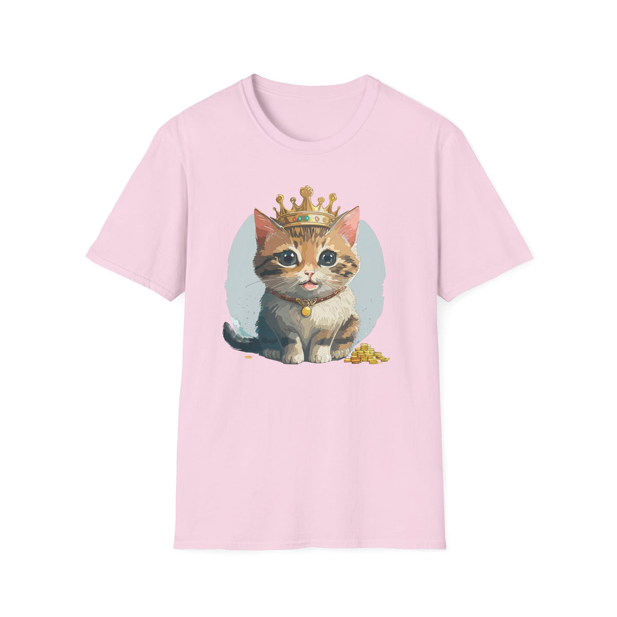 Queen Cat crown kitten shirt | Cat Illustration T-Shirt