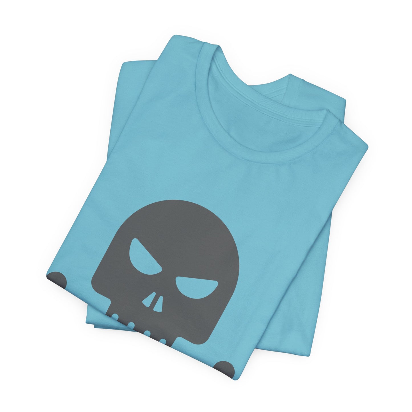 Unisex-T-Shirt aus Baumwolle mit Totenkopf