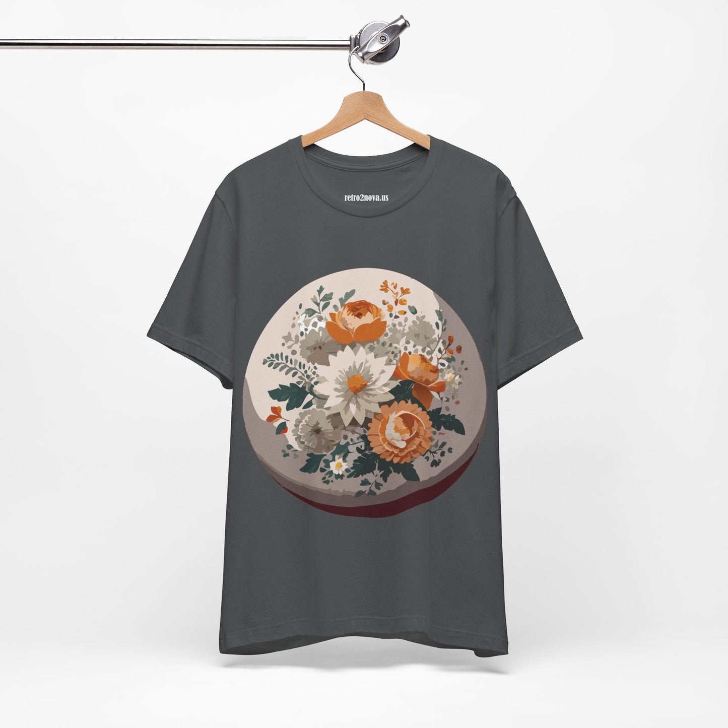 Floral Shirt Unisex Floral Print Jersey Tee Lightweight Breathable From Flowers Collection