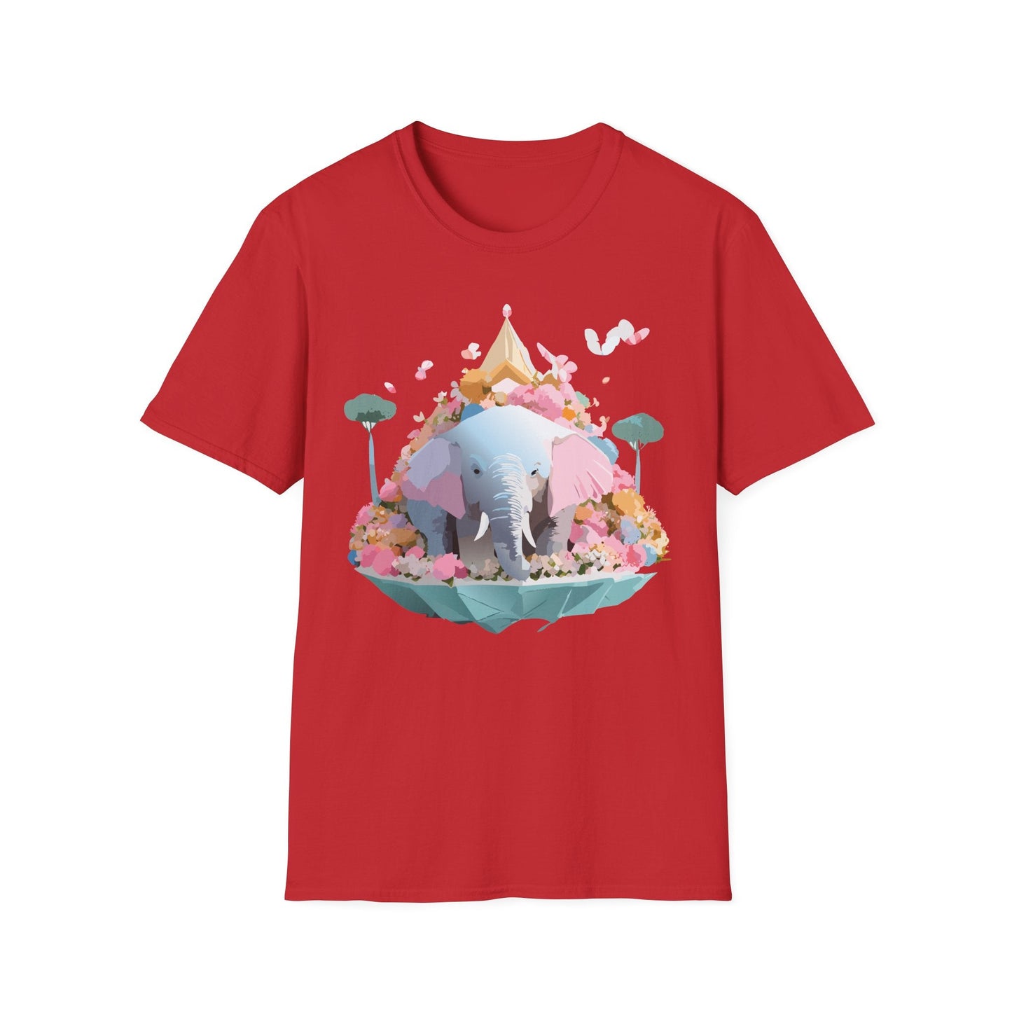 Elephant Graphic T Shirt For Animals Unisex Gildan Softstyle 64000 Cotton Tee Apparel