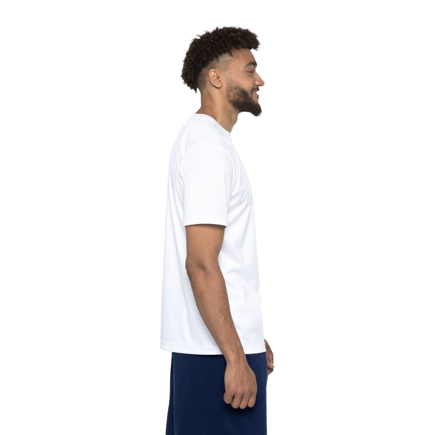 True White Color Unisex Poly T-Shirt with Solid Colors XS-4XL