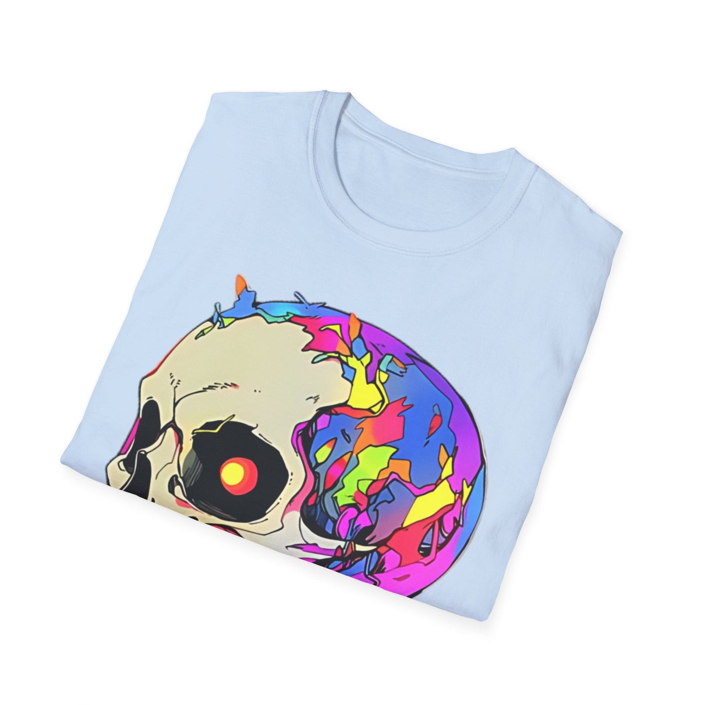 Skull Tee Shirt Unisex Skeleton Shirt Gildan Softstyle 64000 Short Sleeve Graphic Design