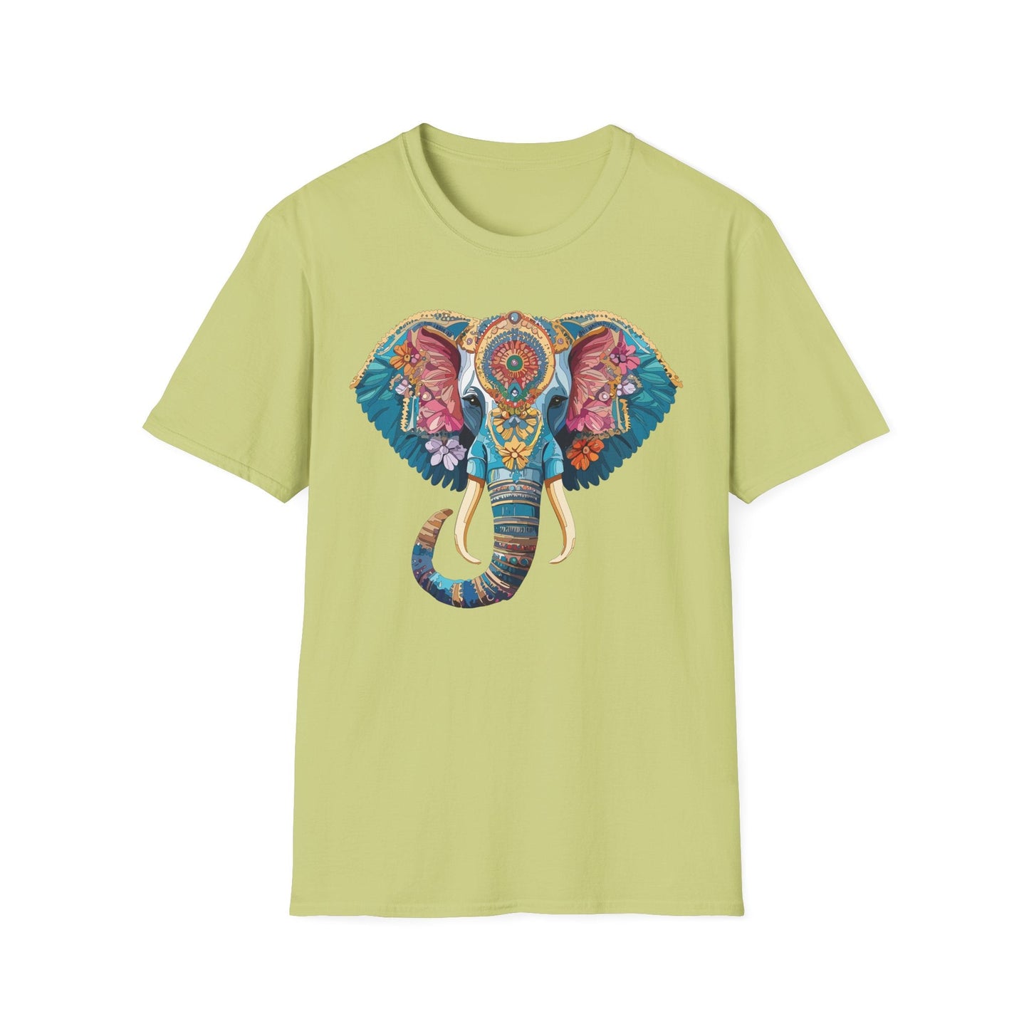 Unisex Elephant Graphic T Shirt Cartoon Elephant Tee Gildan Softstyle 64000 Premium Cotton