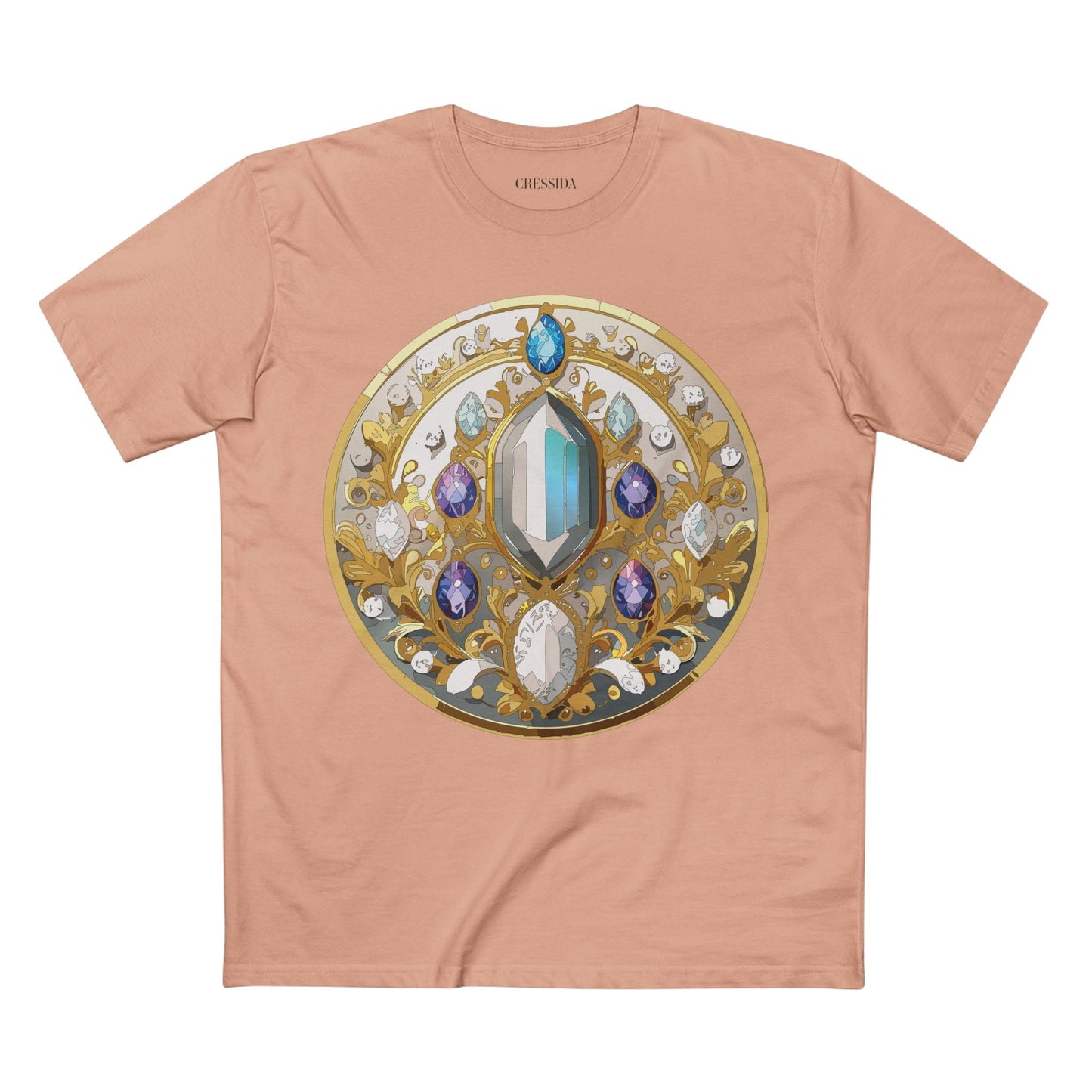 Medallion Graphic T-Shirt Unisex 100 Cotton With Gold Art Design Medal Tee 15