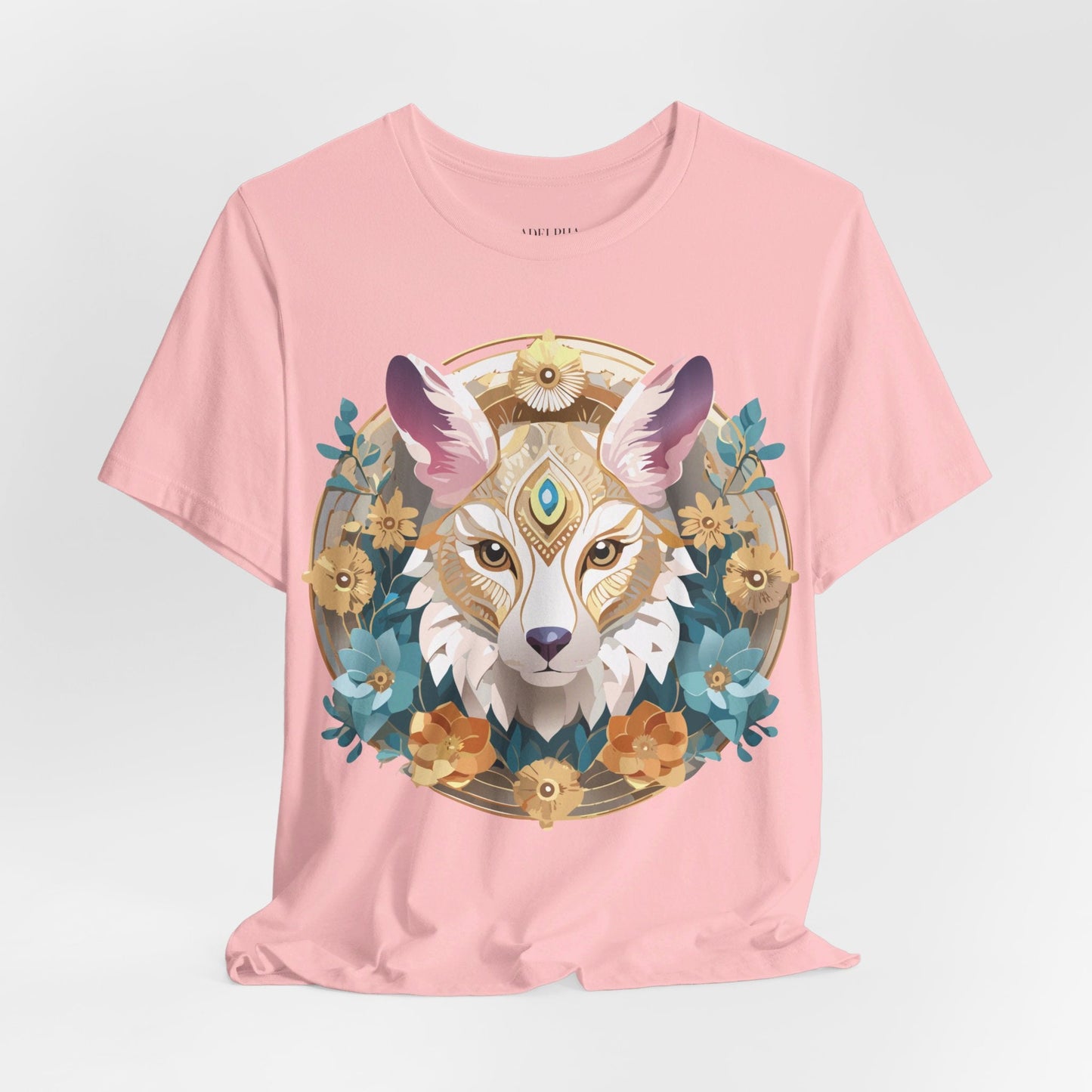 Medallion Graphic Unisex 100 Cotton Vintage Animal Medal Artwork Tee 84