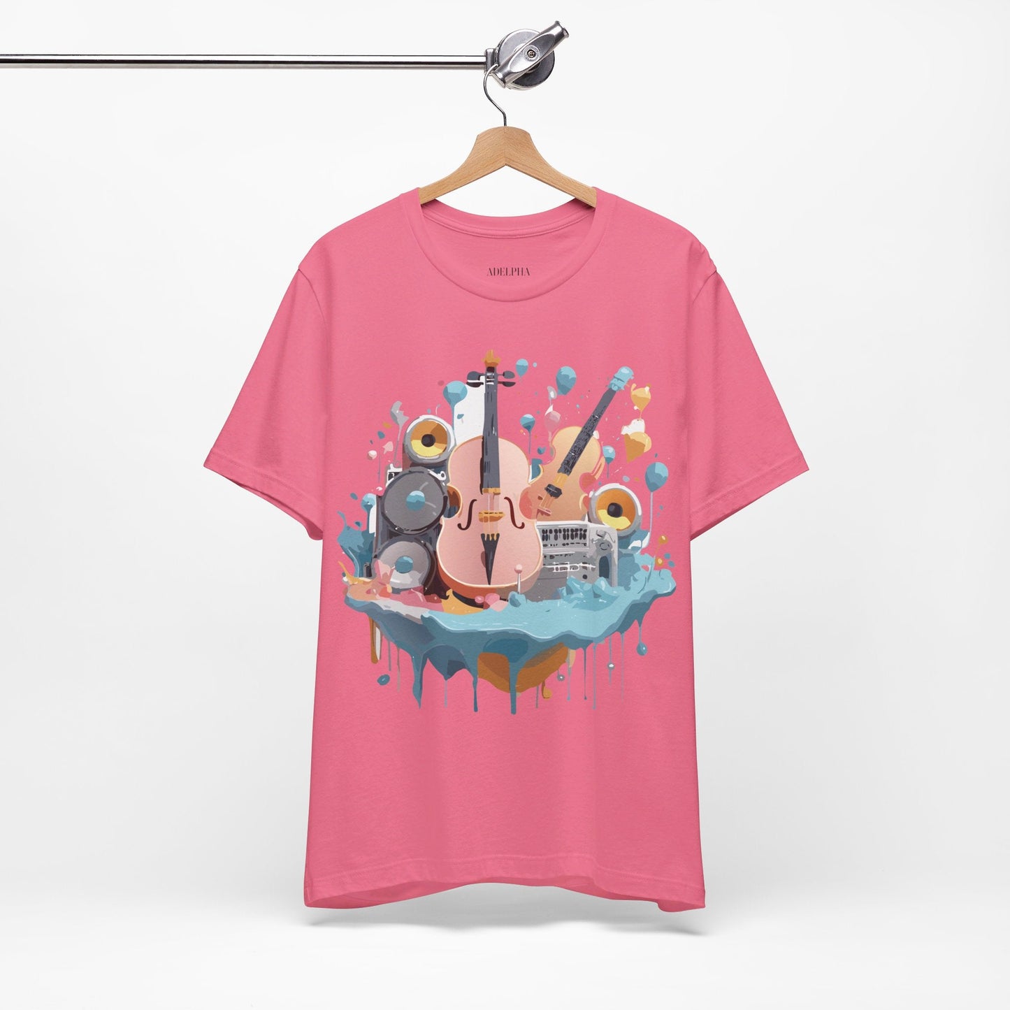 Adelpha Vintage Inspired Music Graphic T Shirt Unisex Jersey Short Sleeve Tee Artwork