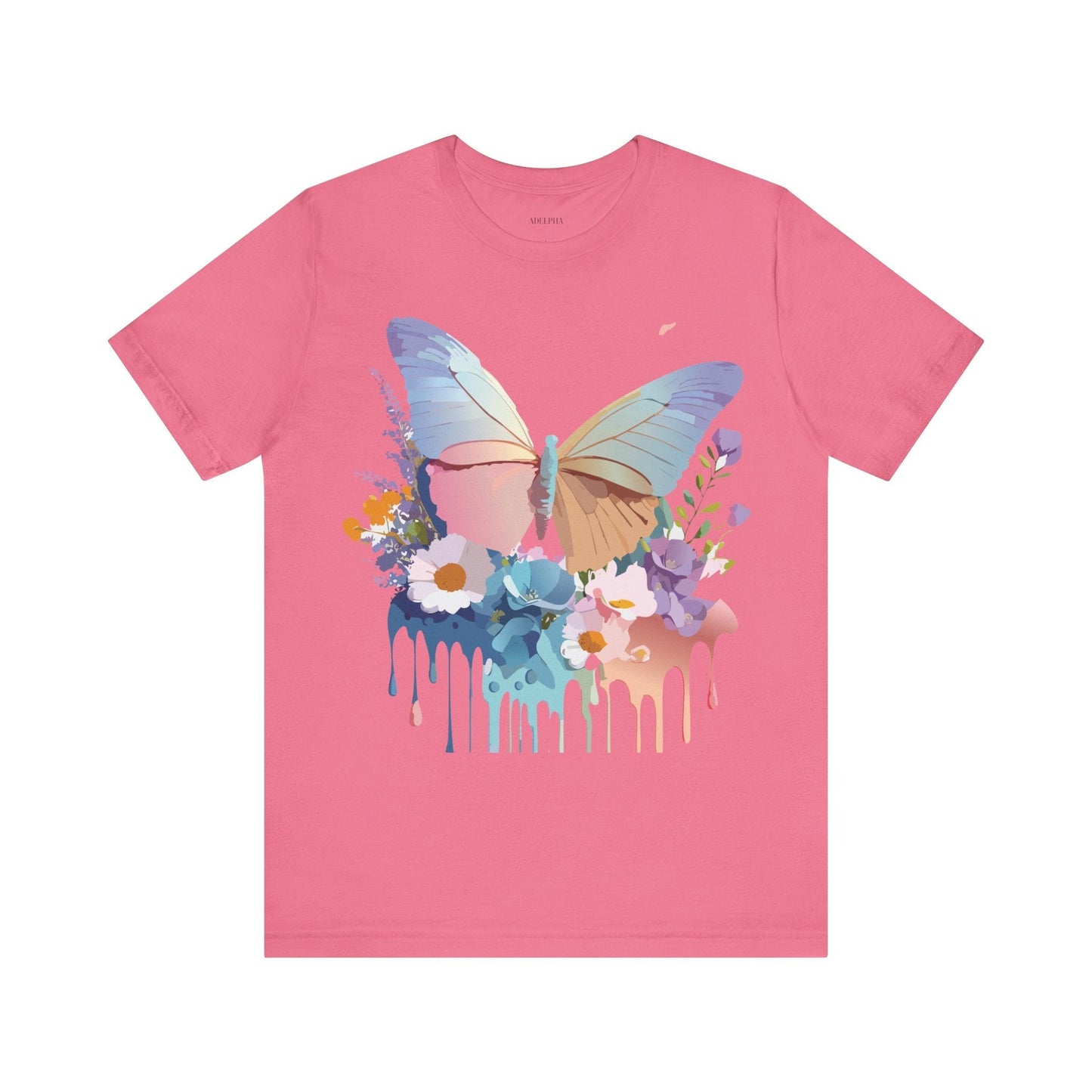Butterfly Graphic Tee Unisex Vintage Inspired Art Design by Adelpha