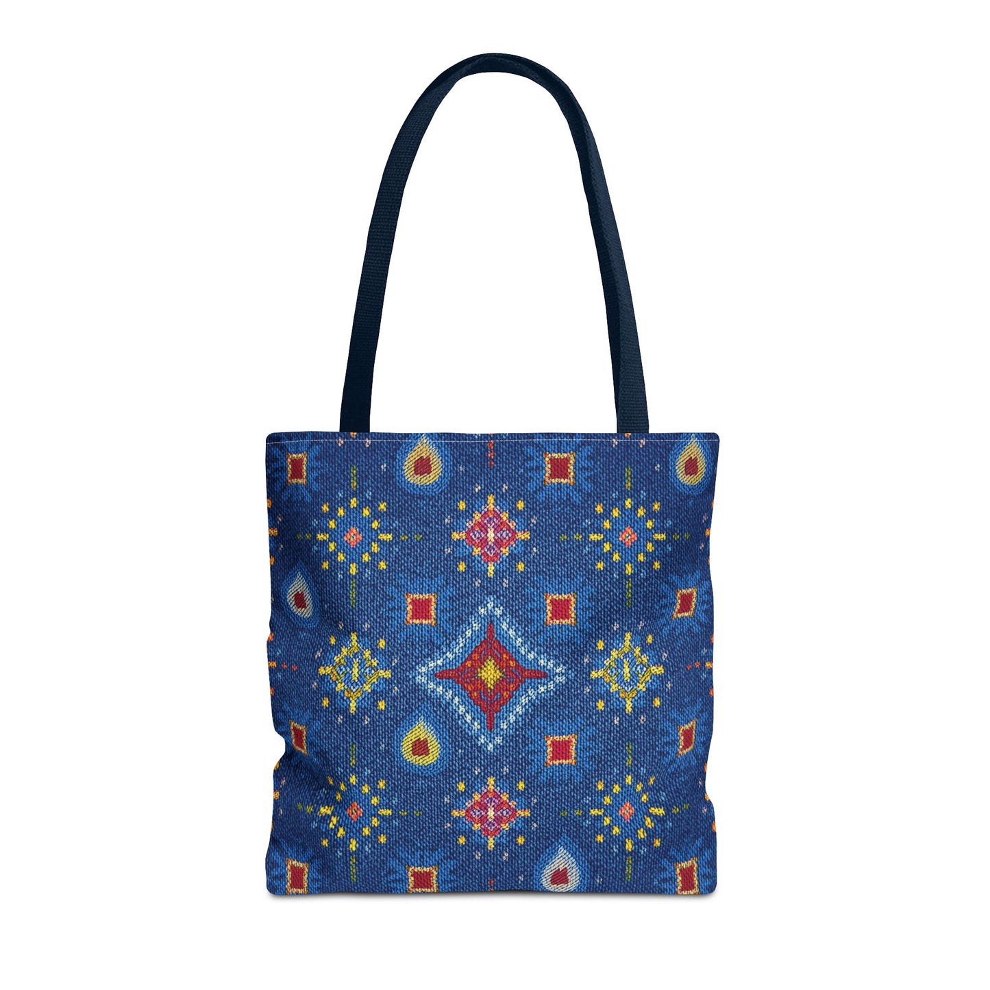 Diwali Graphic Denim Fabric Imitation Print Unisex Canvas Bag Poly Spun 3 Sizes Tote Bag 205-15