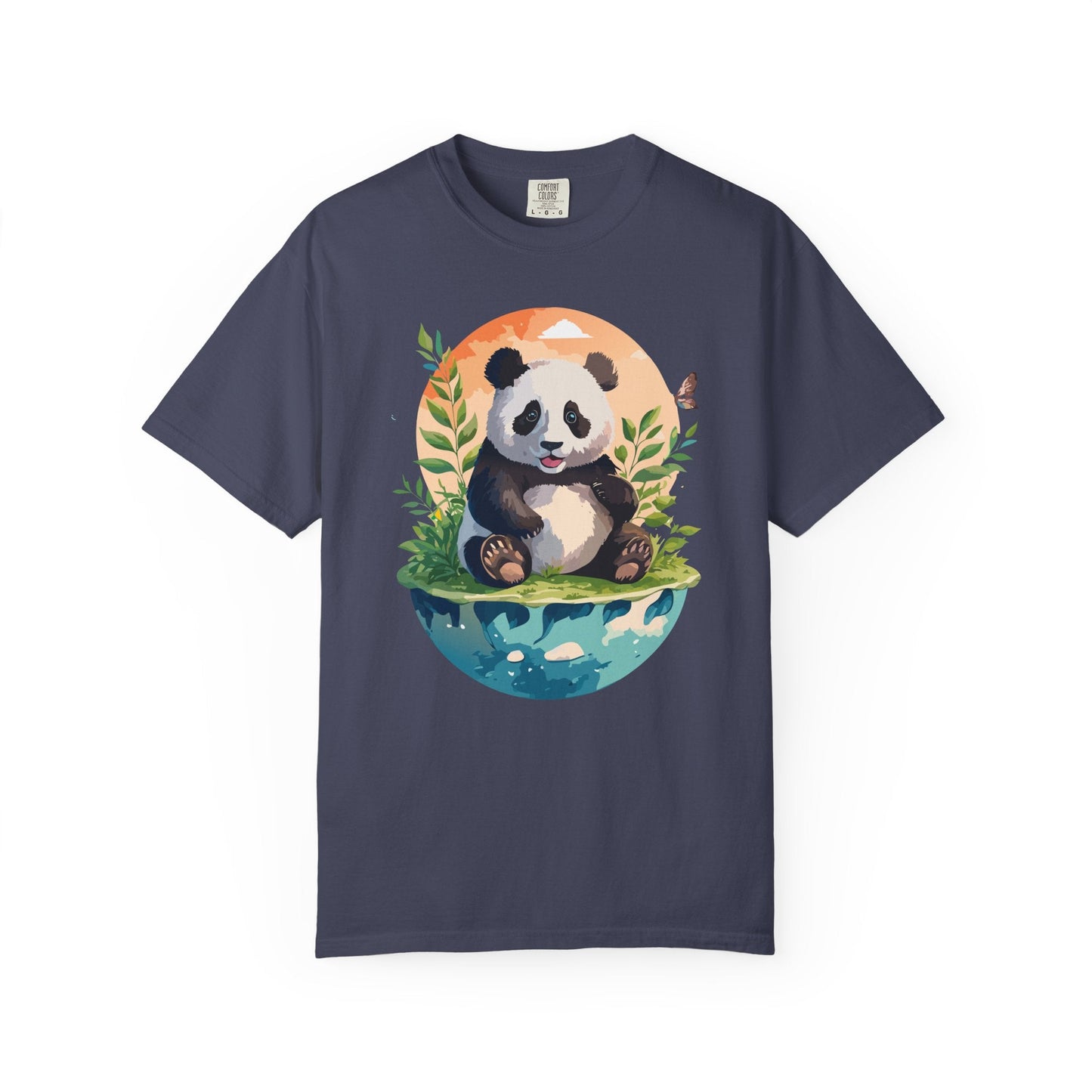 Panda Portrait Graphic T-Shirt Unisex Cotton Floral Animal Art Tee pp4