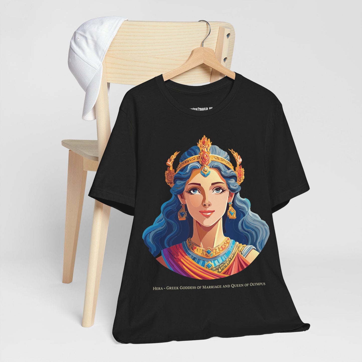 Hera Goddess Shirt Unisex Graphic Cotton Tee Featuring Original Retro2Nova Artwork