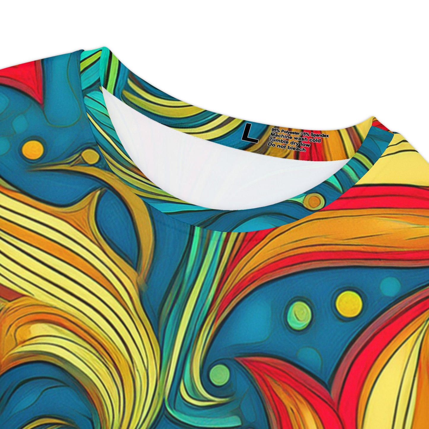 抽像印花襯衫，帶有抽象圖案的襯衫