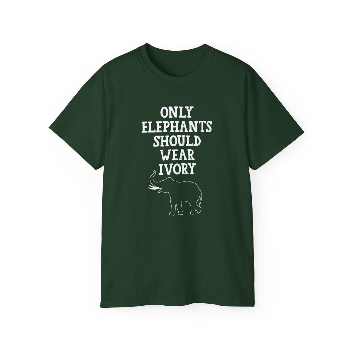 Only Elephants Should Wear Ivory T-Shirt | Elephant Conservation Tee