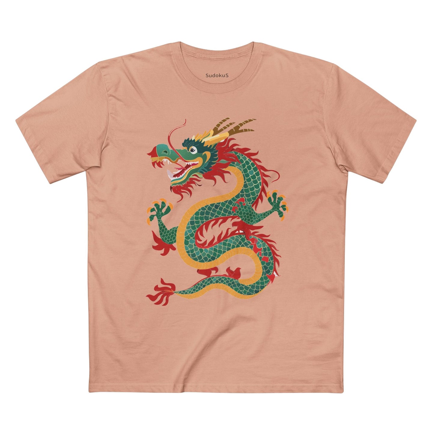 Dragon Graphic Unisex 100 Cotton Staple Tee 13