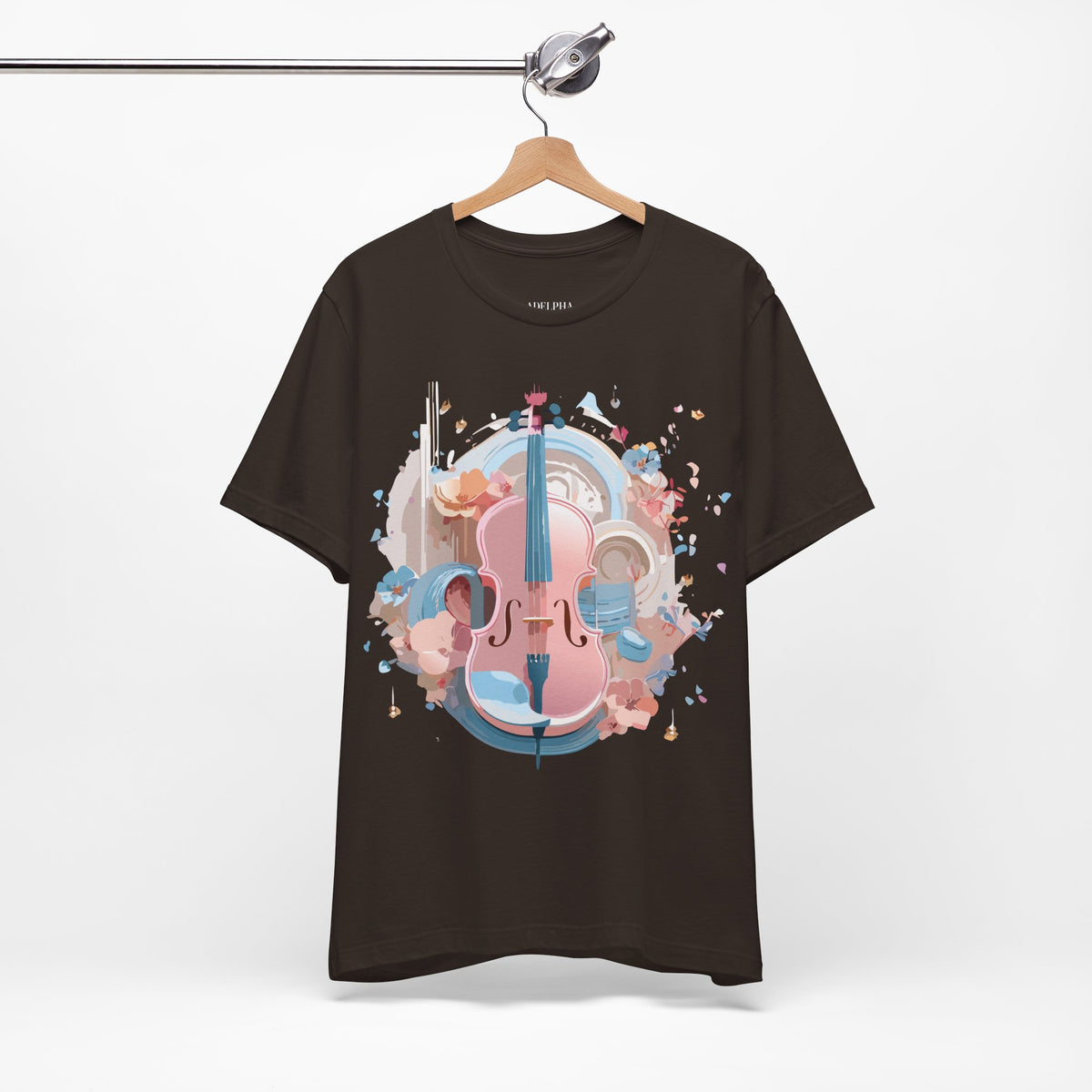 Music Graphic Unisex Cotton Bella+Canvas Tee with Art Design m111