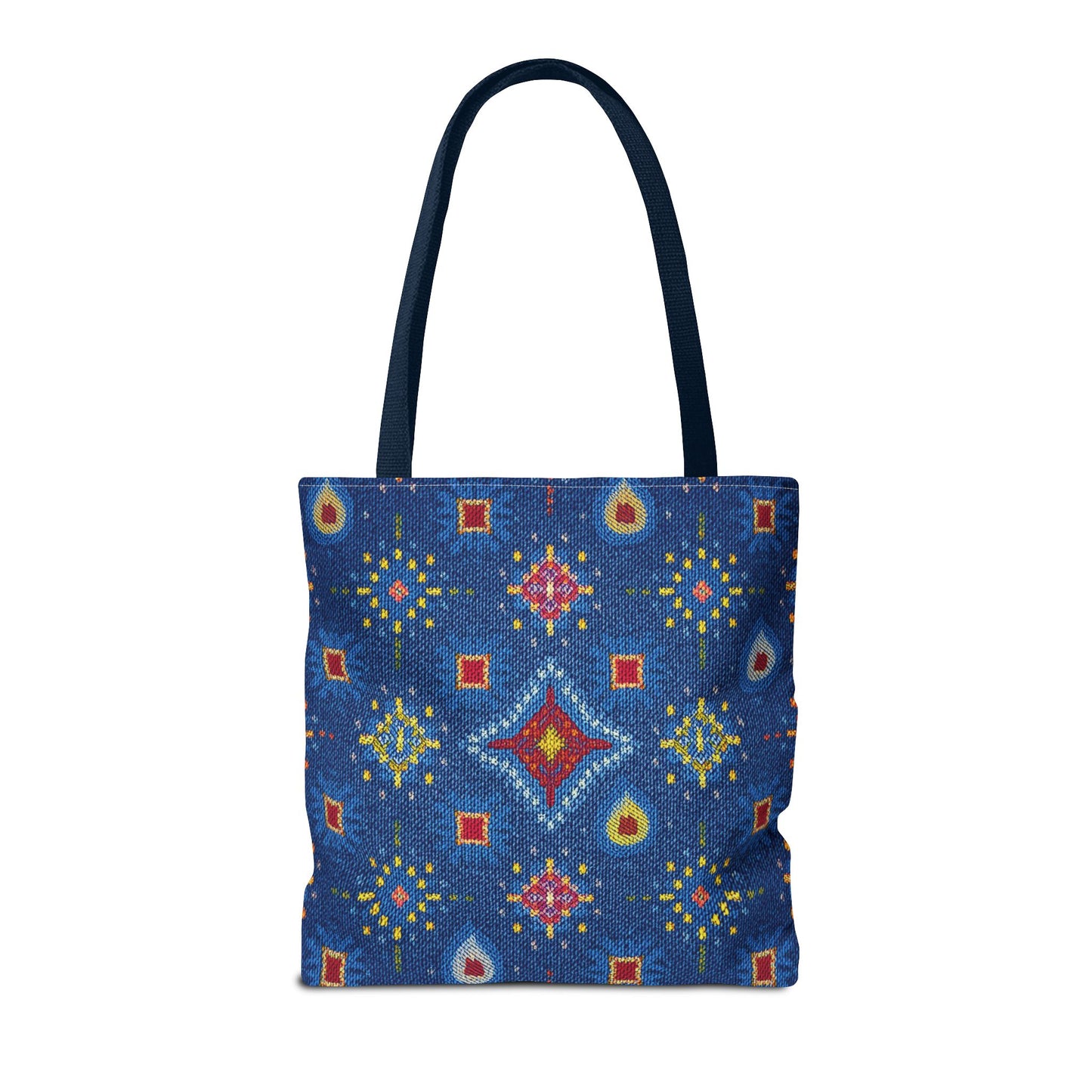 Diwali Graphic Denim Fabric Imitation Print Unisex Canvas Bag Poly Spun 3 Sizes Tote Bag 205-15