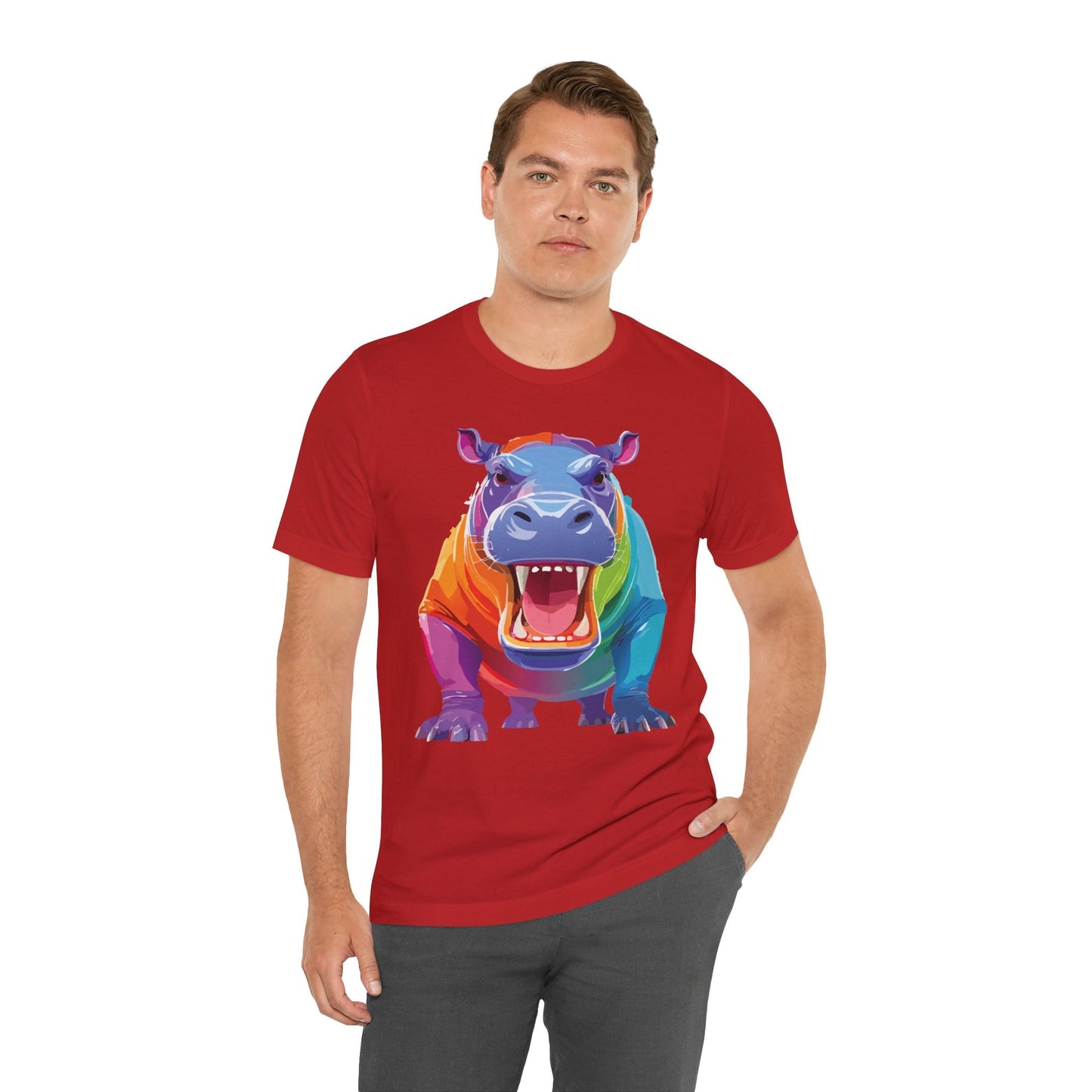 Unisex Animal Tee Shirt With Art Design Wild Animals Graphic Tee For Men Women All Sizes