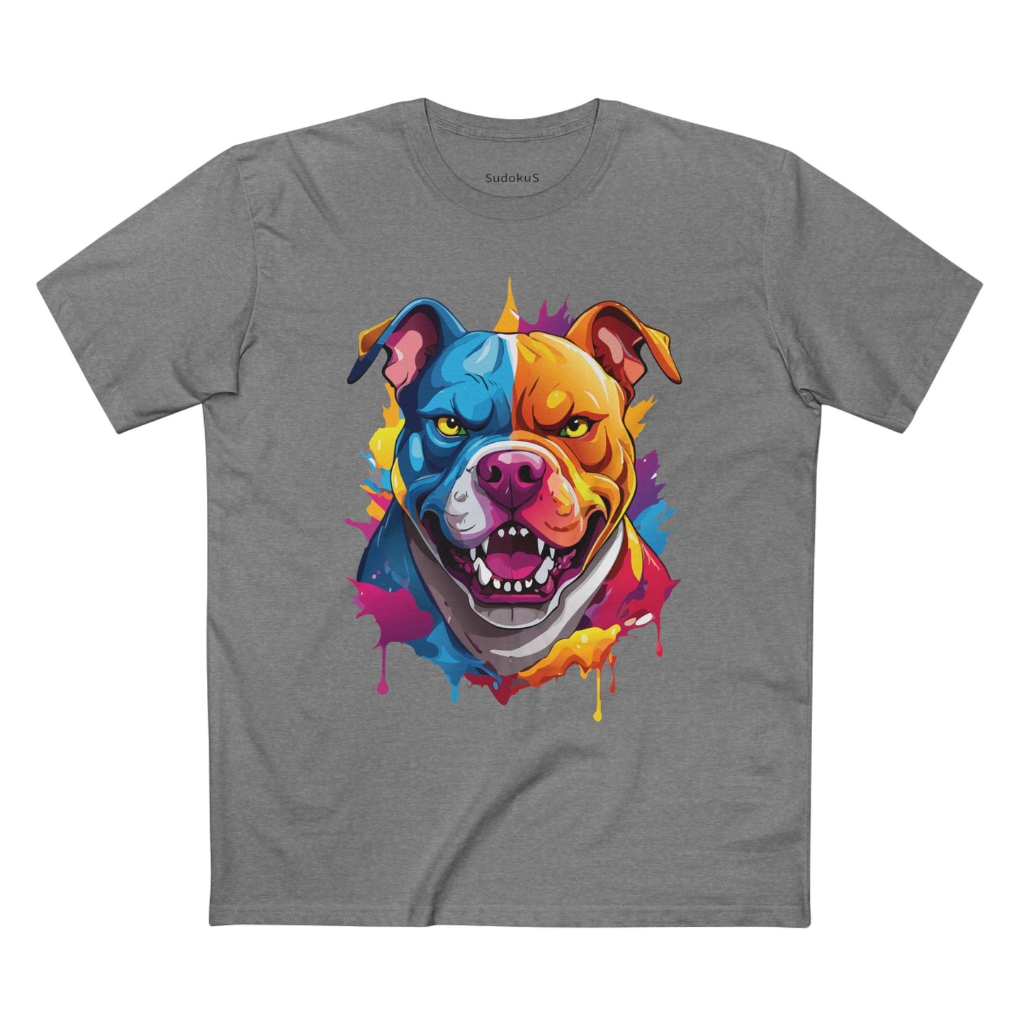 Dog Graphic Unisex 100 Cotton Staple Tee with Animal Design Artwork 37