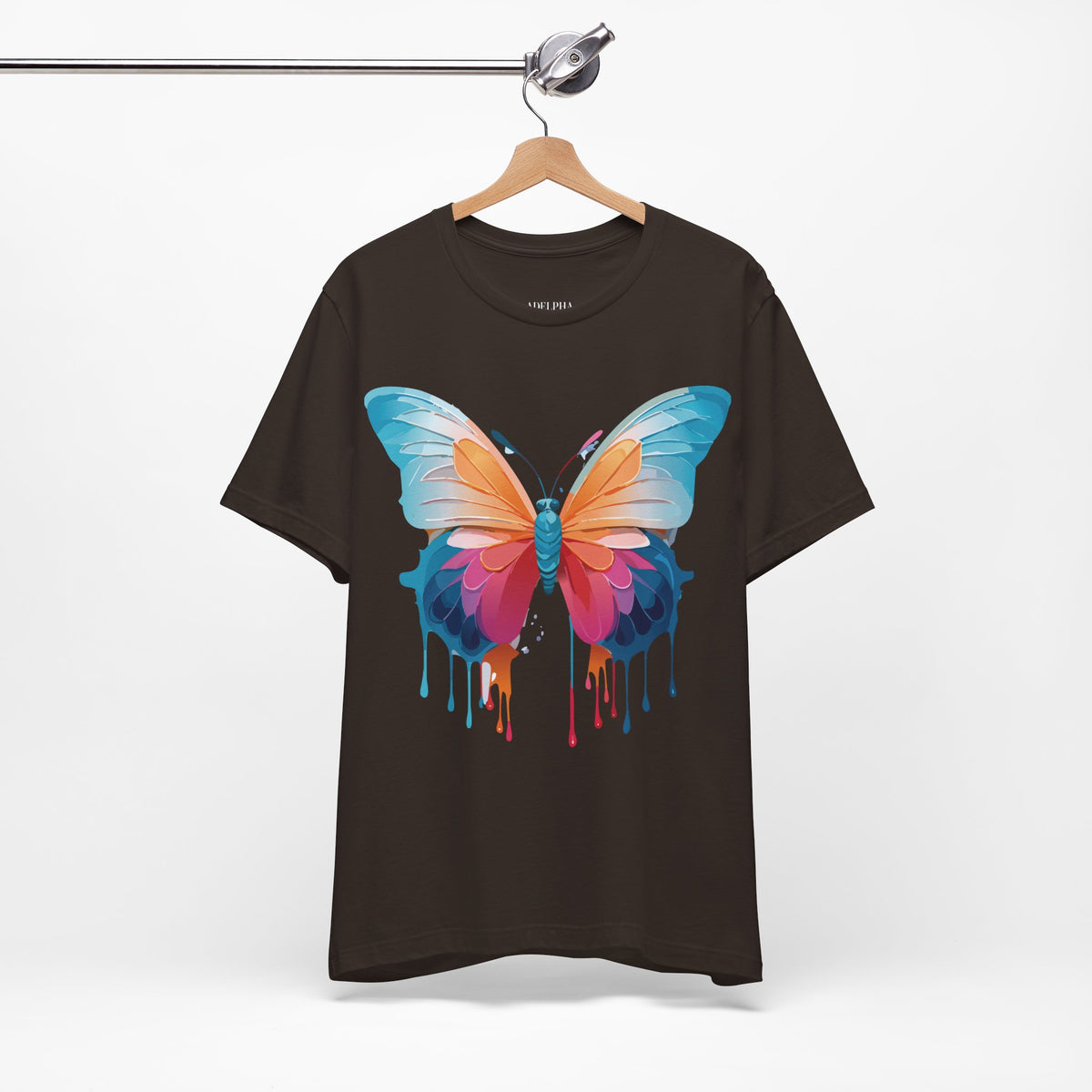 Butterfly Graphic Unisex Cotton Bella+Canvas Tee with Art Design n60