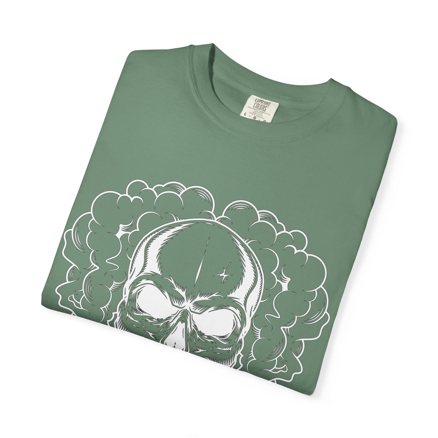 Camiseta unisex de algodón con calavera 