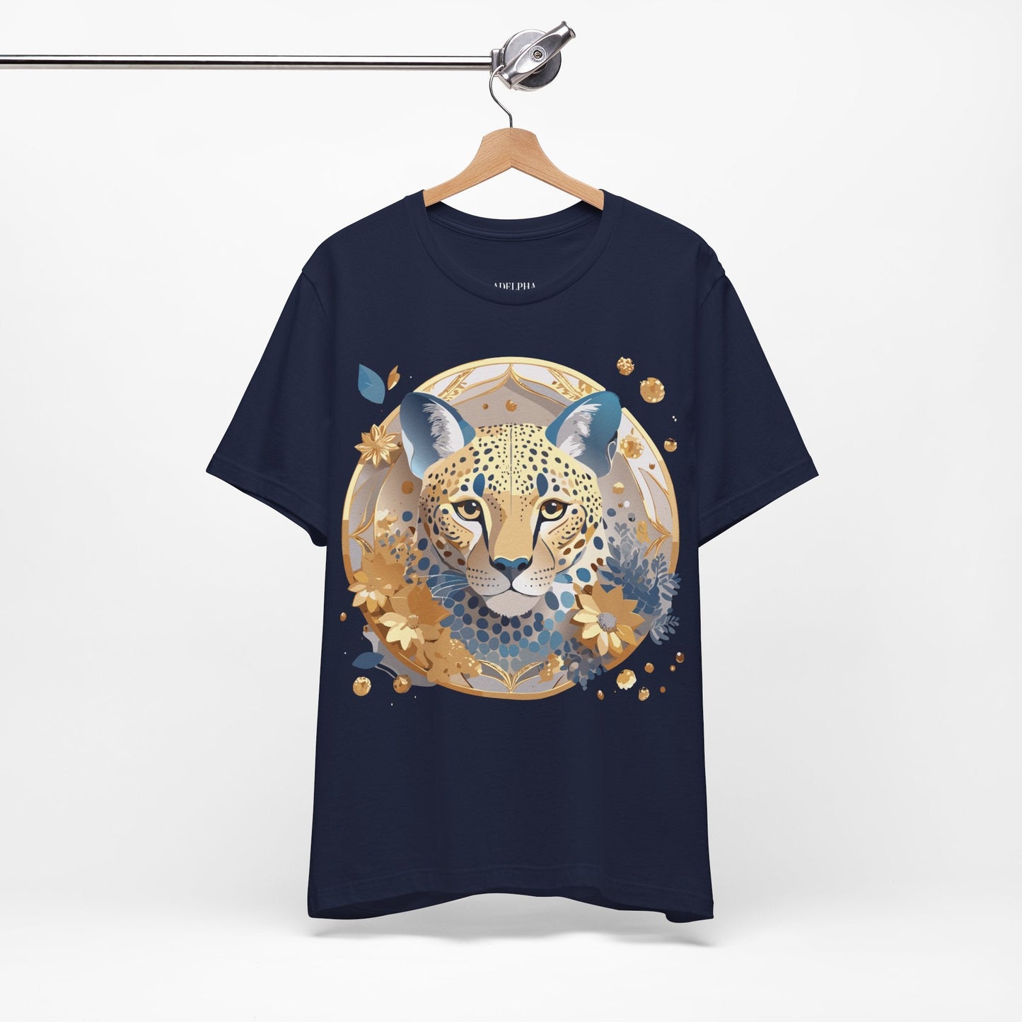Adelpha Medallion Graphic Tee Unisex Short Sleeve Vintage Inspired Art Design Premium Cotton Jersey