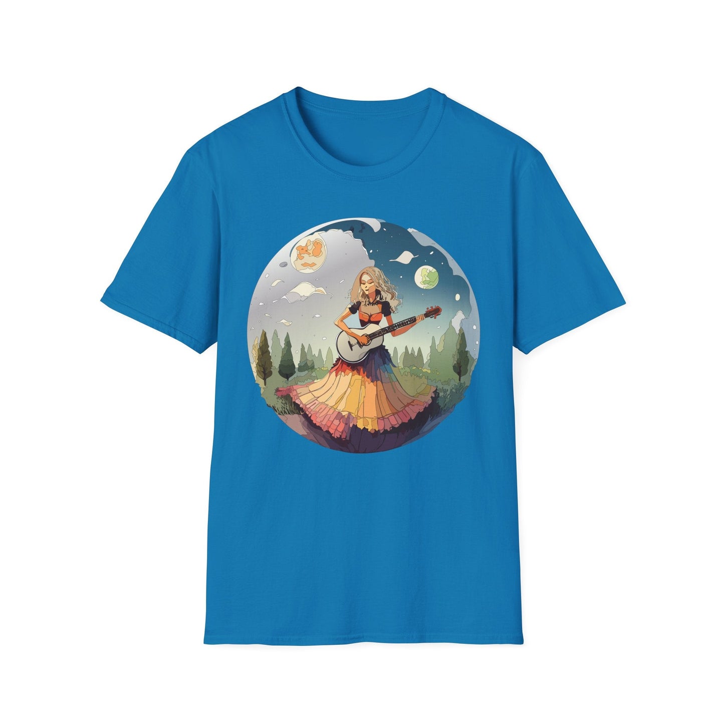 Womens Graphic T Shirts Art Design Tee Softstyle 64000 Ring Spun Cotton Comfort Everyday