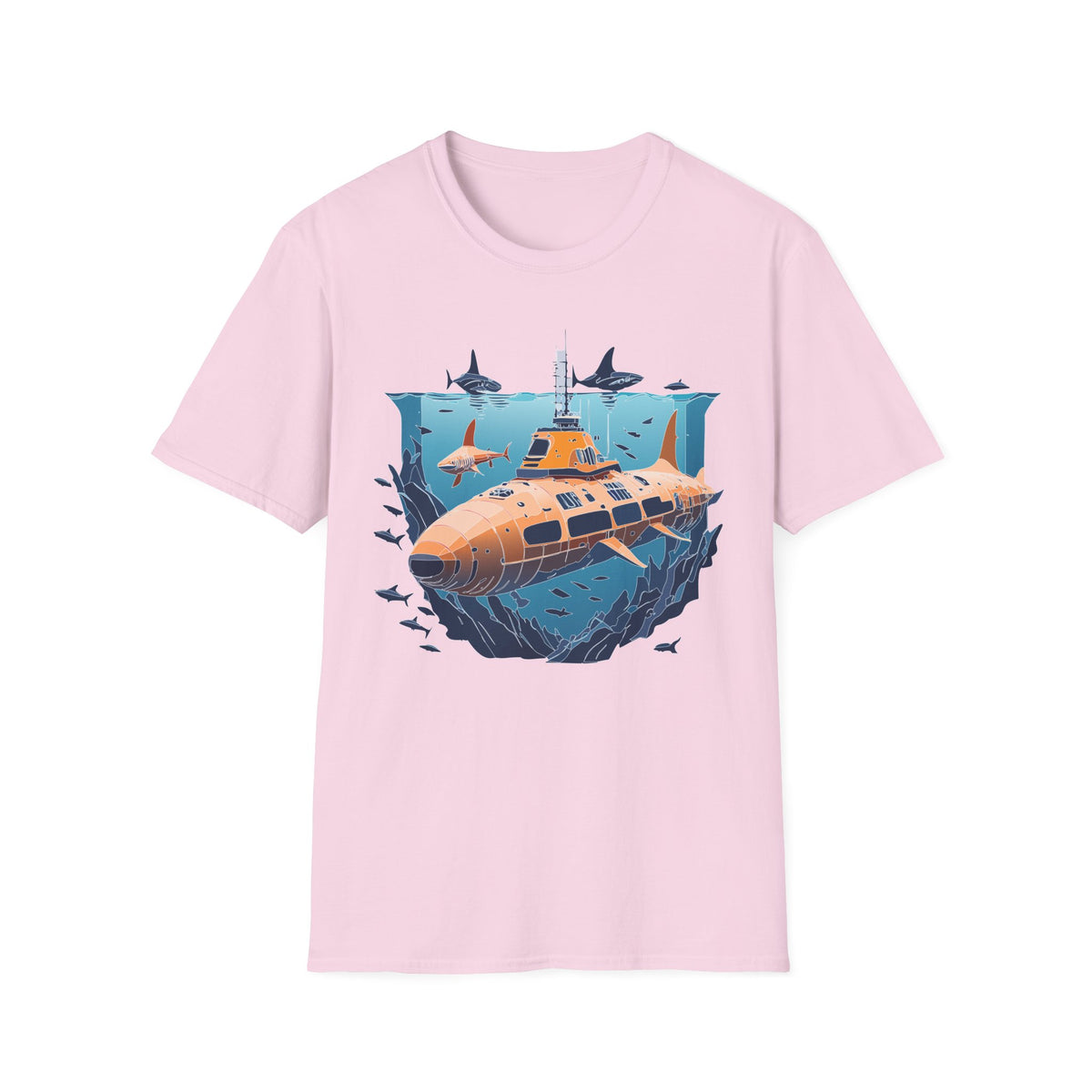 Ocean U boat Graphic Tee Gildan Unisex 100 Cotton Tee Shirt h42