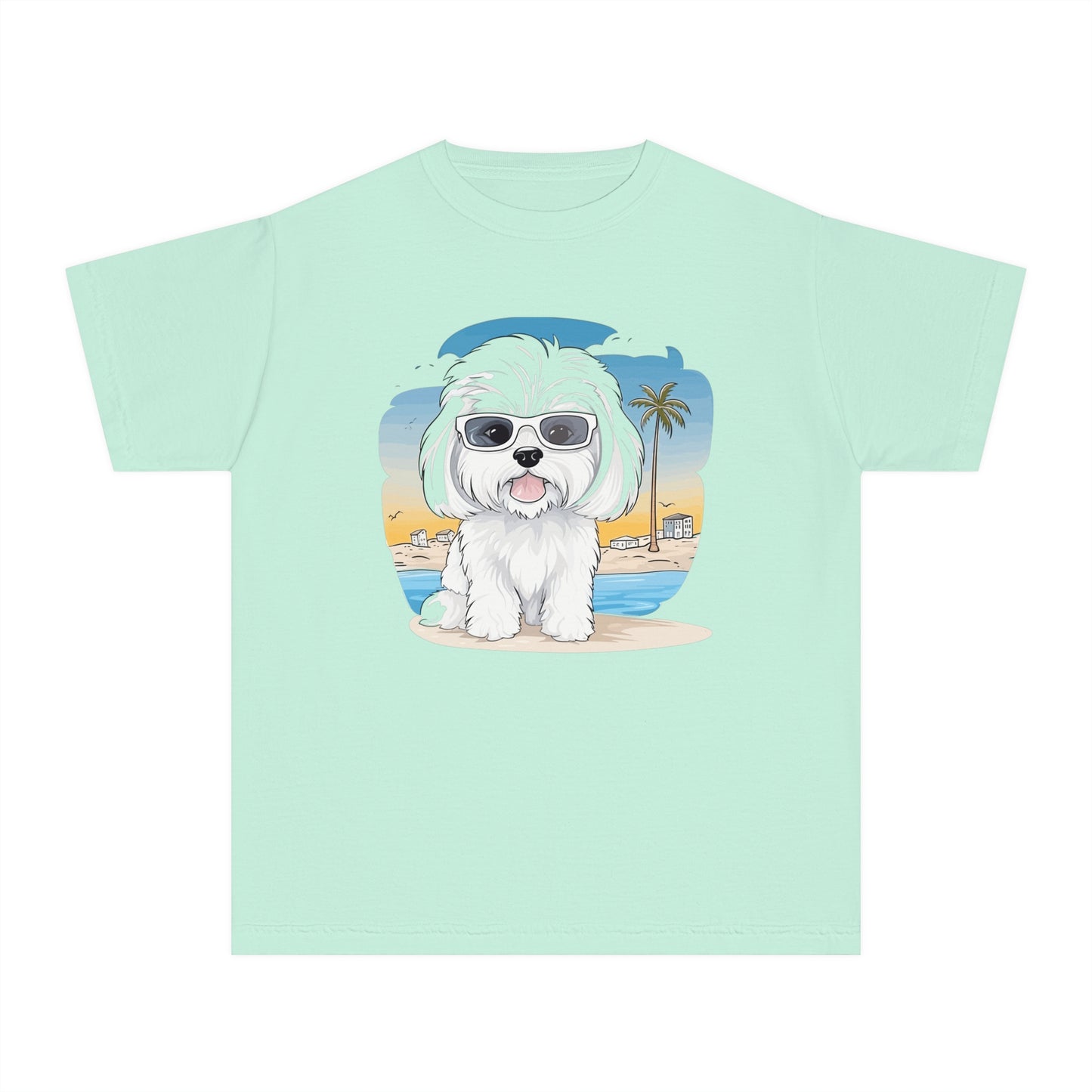 Youth Tee Shirt with Little Dog