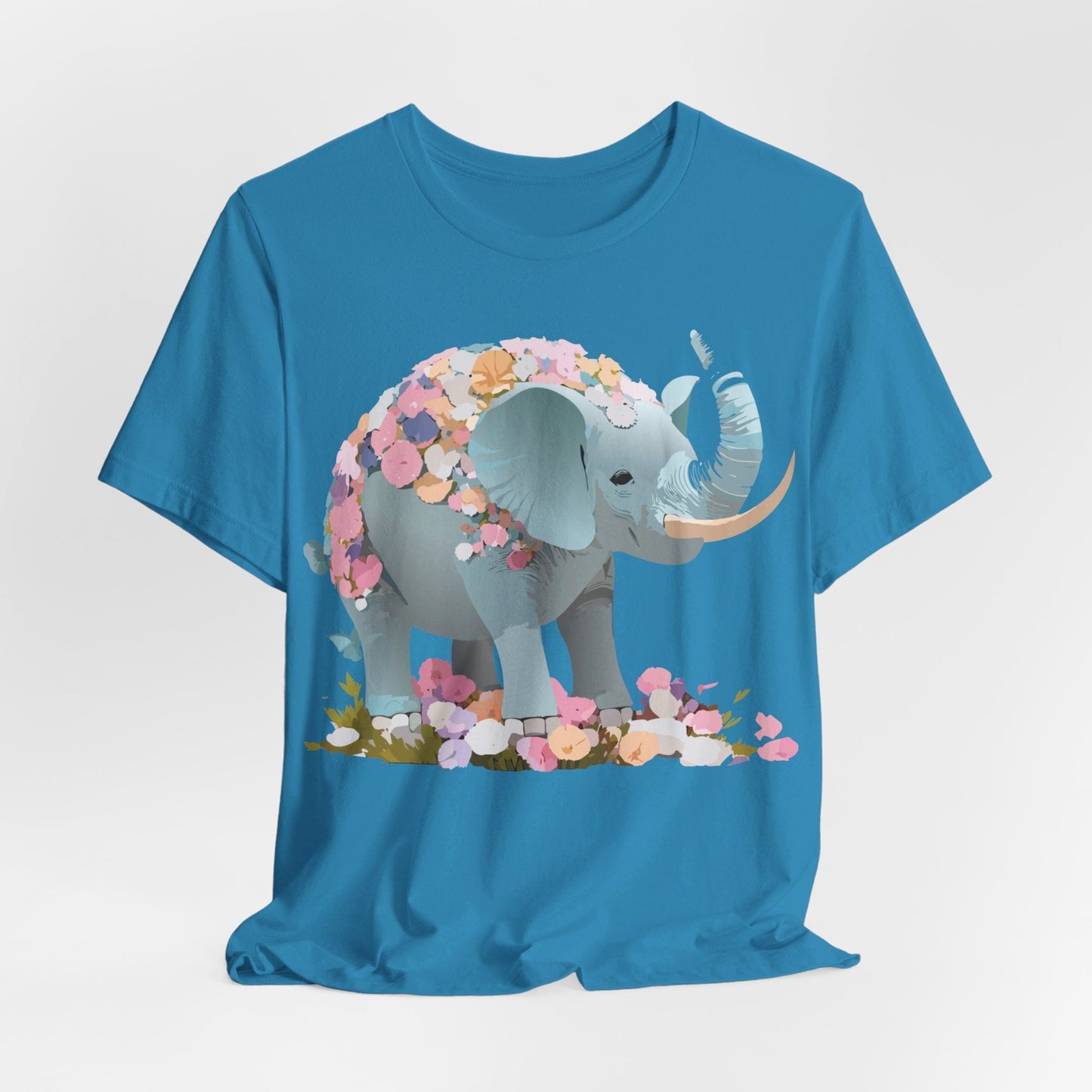 Elephant Graphic T Shirt Unisex Vintage Inspired Art Tee By Adelpha Short Sleeve