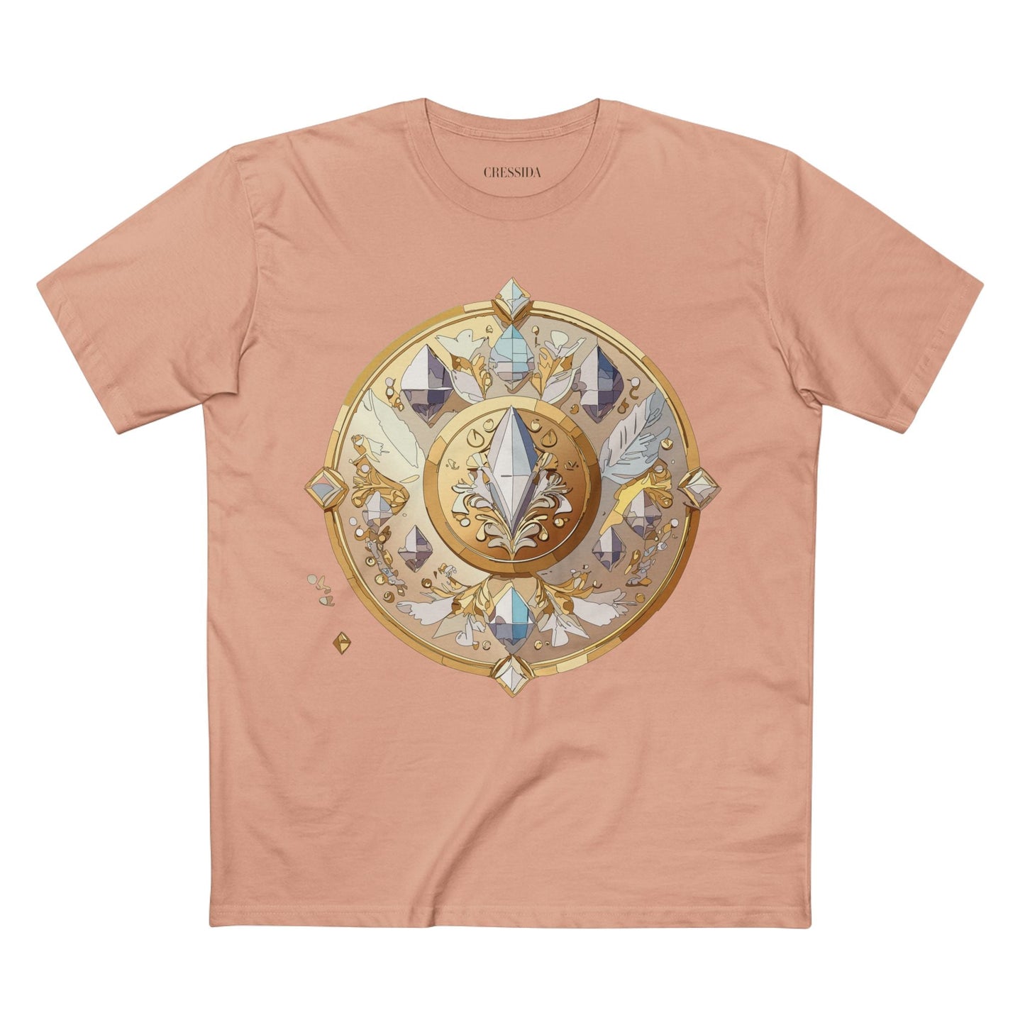 Medallion Graphic T-Shirt Unisex 100 Cotton With Gold Art Design Medal Tee 24