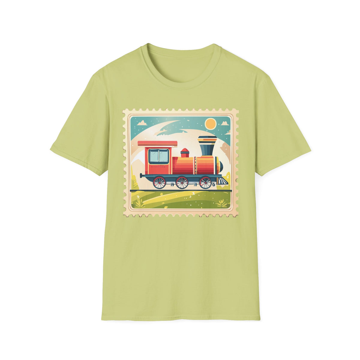 Vintage Steam Train T-Shirt | Retro Locomotive Graphic Tee Unisex 100 Cotton Gildan T-Shirt