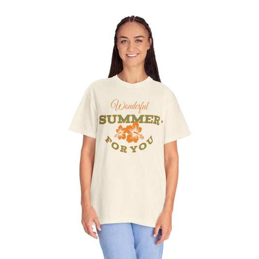 Unisex T-shirt with summer design