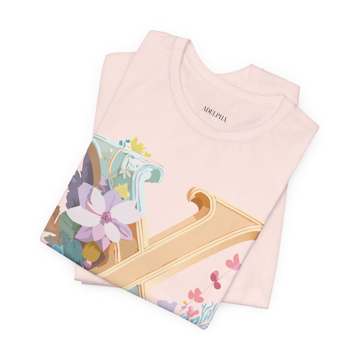 Letter X Graphic Unisex Cotton Bella+Canvas Tee with Art Letter Design