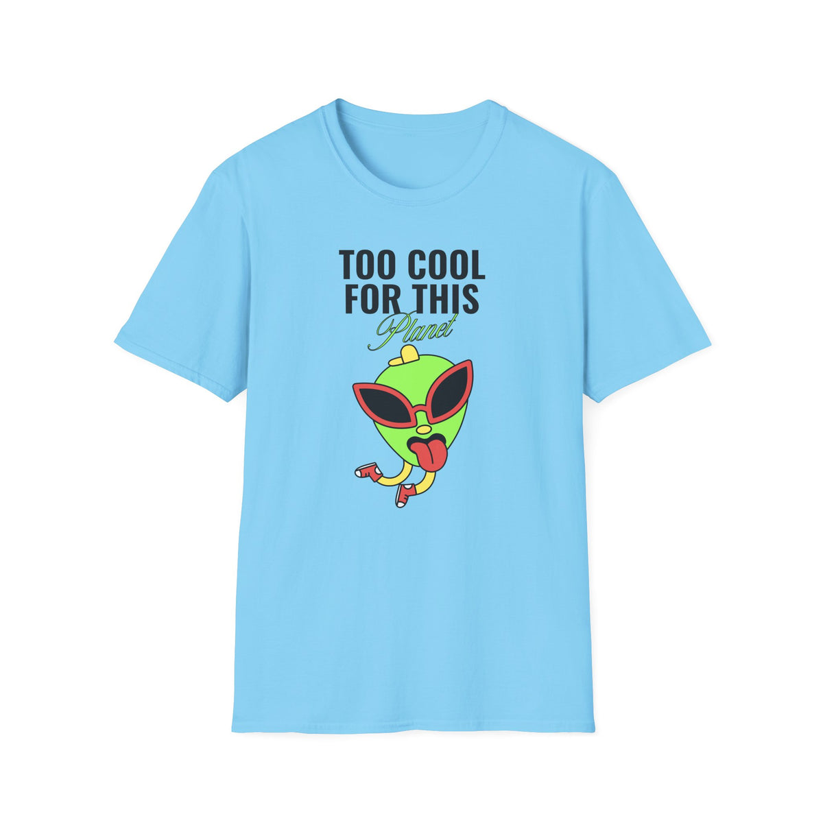 Funny UFO Aliens Graphic Tee Gildan Unisex 100 Cotton Tee Shirt - 19