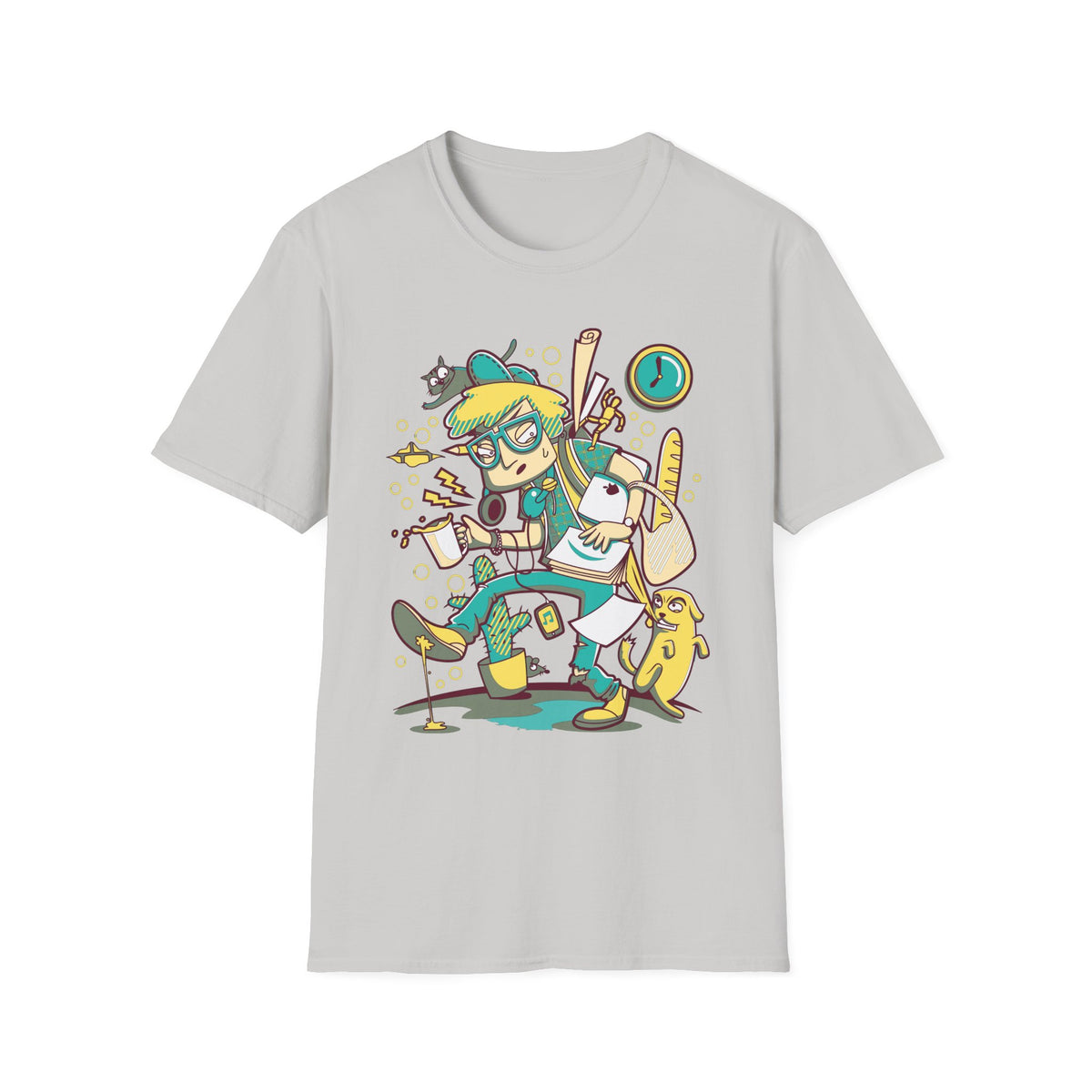 Funny Cartoon Animation Graphic Tee Gildan Unisex 100 Cotton Tee Shirt - 74