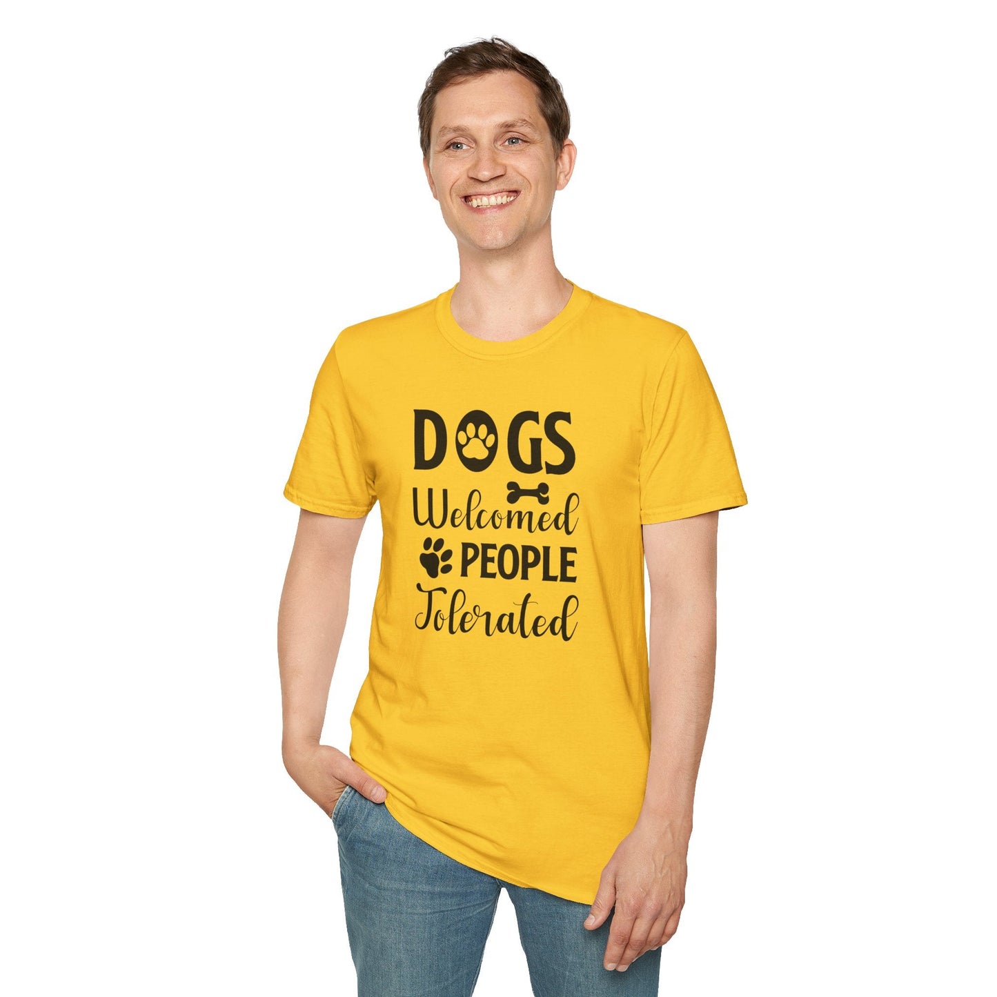 Dog Slogan T Shirts With Funny Words Tee Shirt Featuring Funny Quotes Unisex Gildan Softstyle 64000 Ringspun Cotton