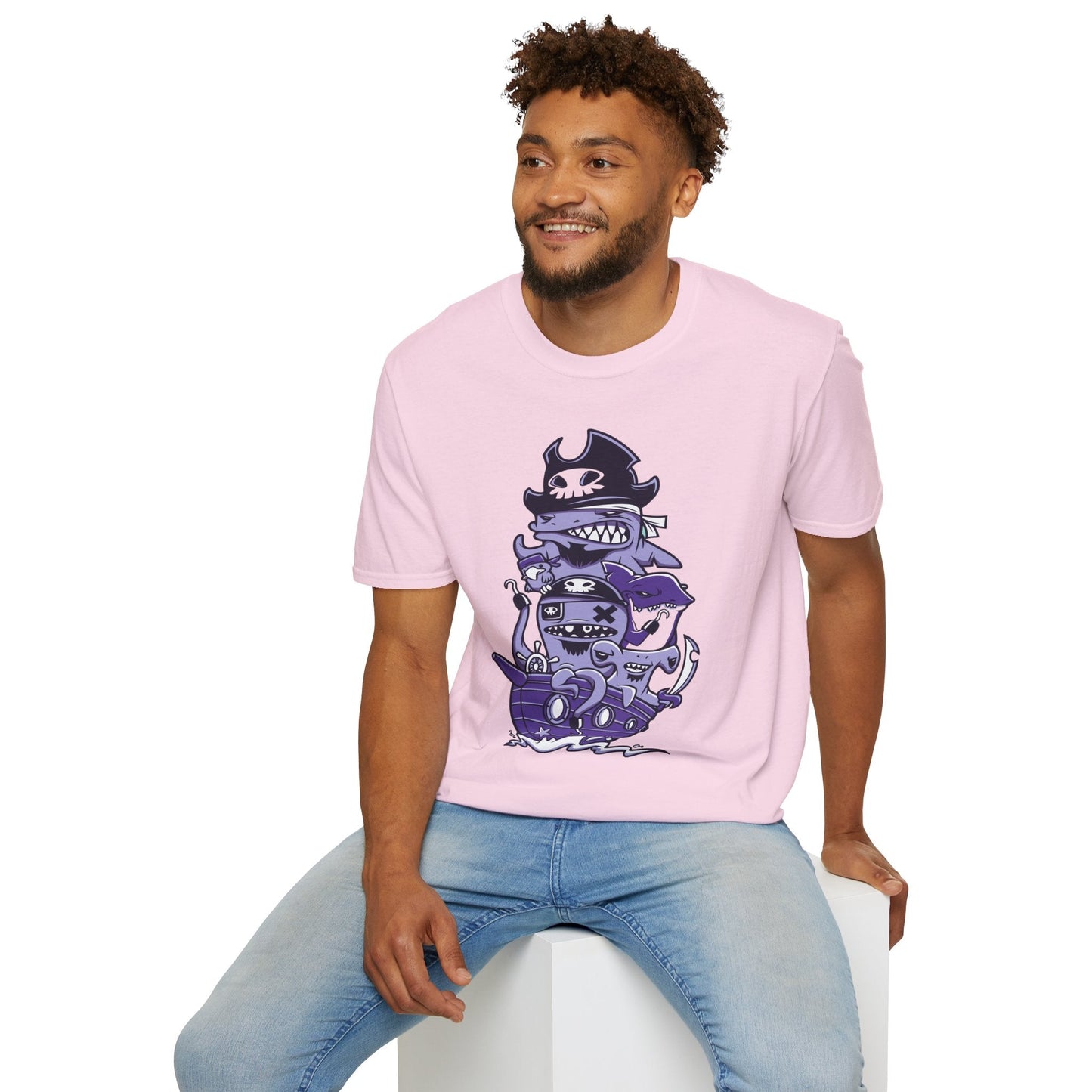 Cartoon T Shirt Animation Tee Unisex Softstyle 64000 100 Percent Ring Spun Cotton Funny Graphic Tee