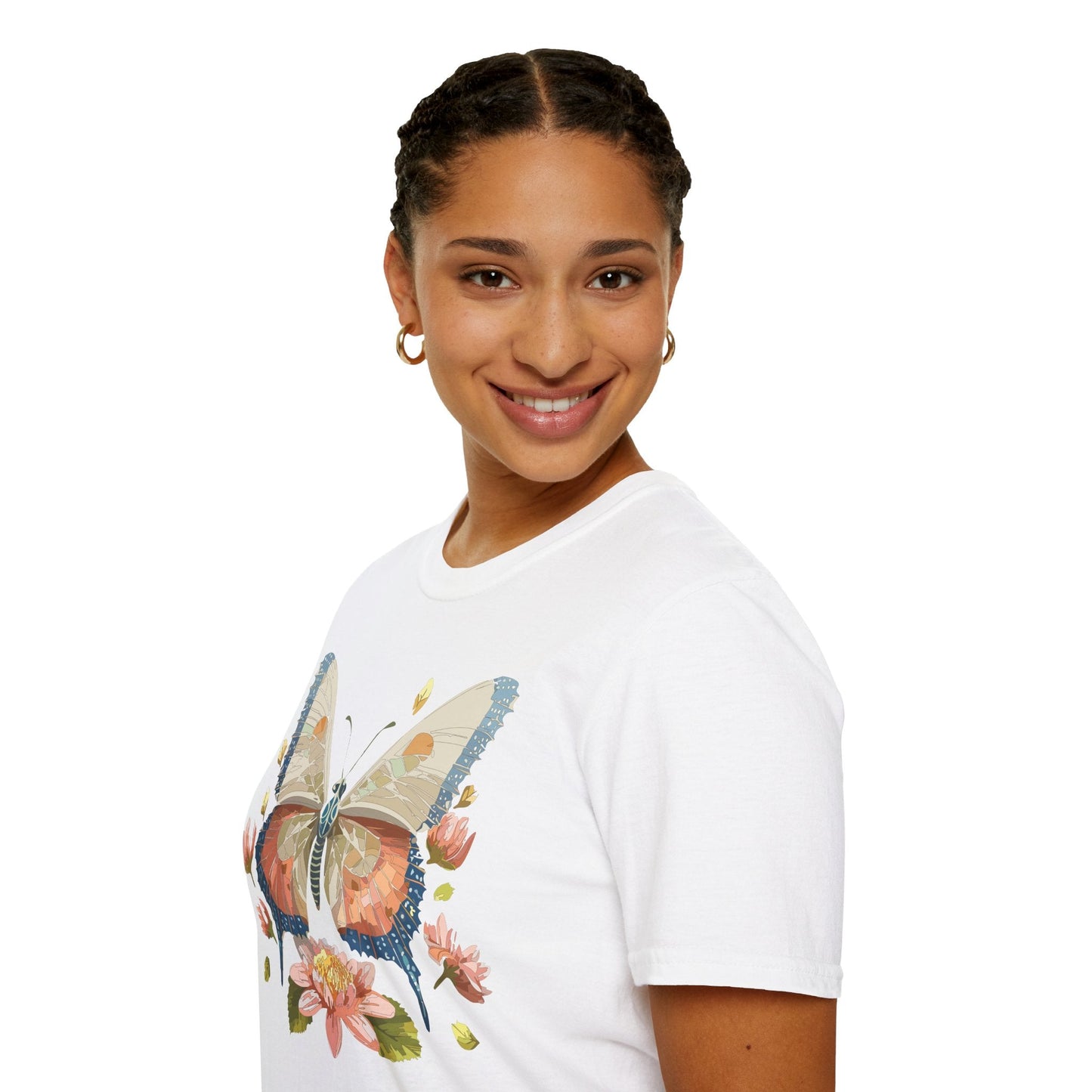 Butterfly Shirt Unisex Softstyle T Shirt Gildan 64000 100 Cotton Monarch Butterfly Gift