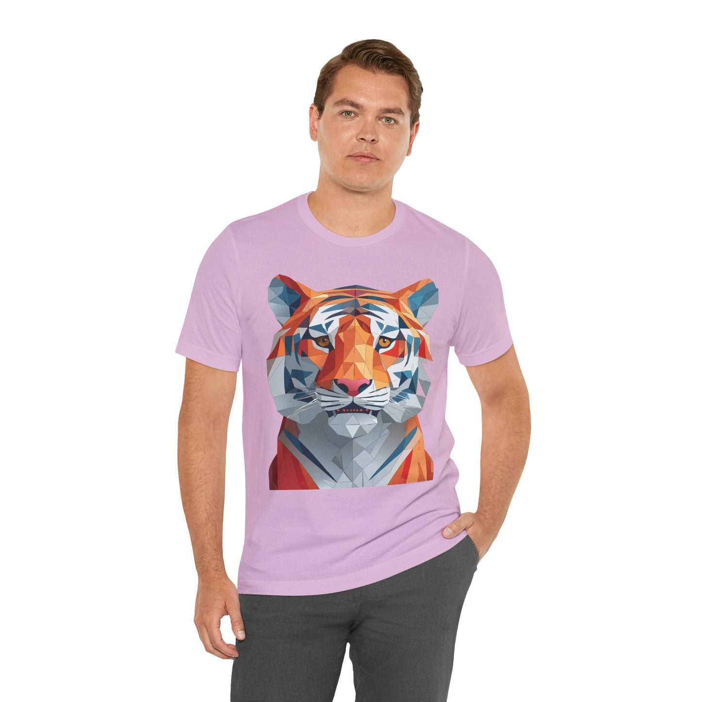 Unisex Animal Shirt With Art Design And Wildlife Theme Short Sleeve Tee For Everyday Wear
