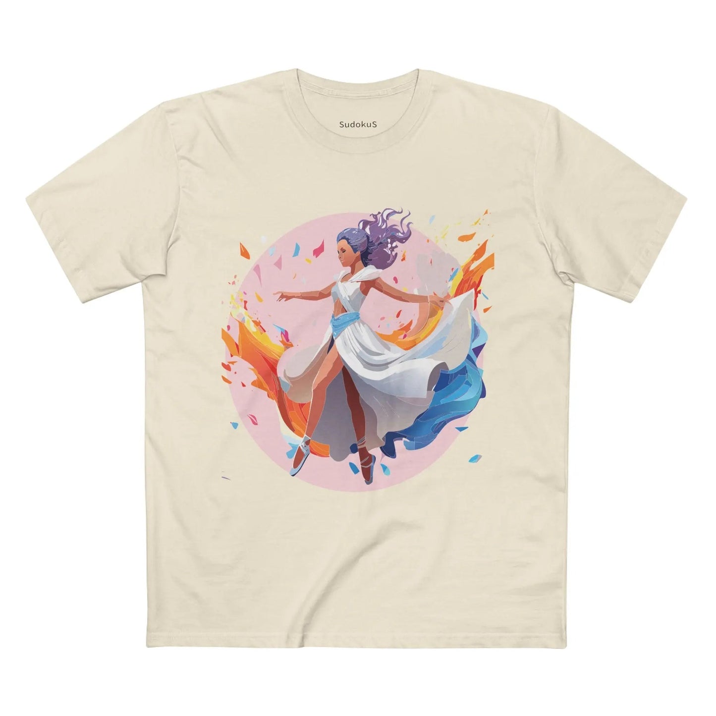 Dancer Graphic Unisex 100 Cotton Staple Tee 9